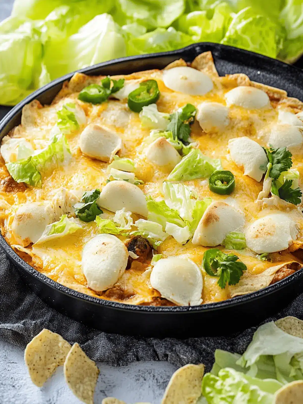 Graveyard Chicken Enchilada Dip