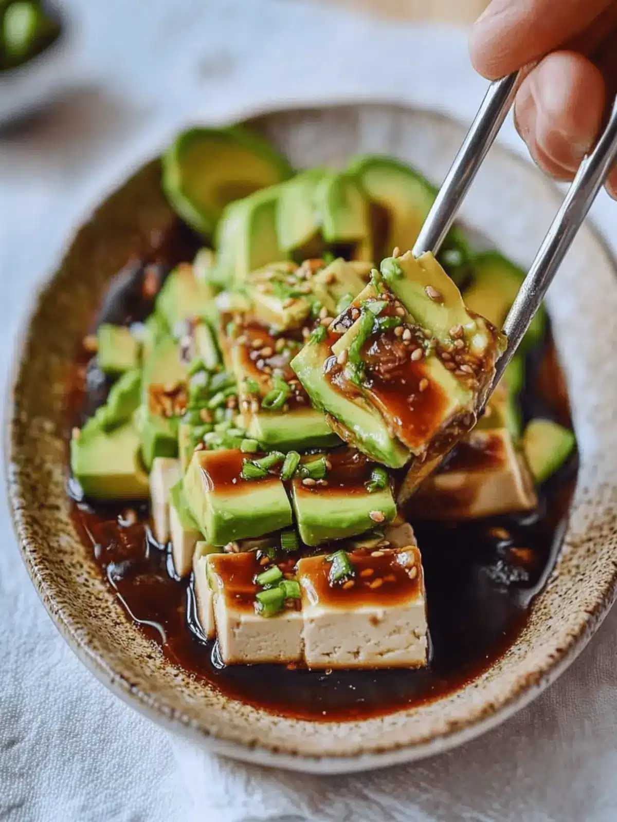 Tofu Avocado Salad