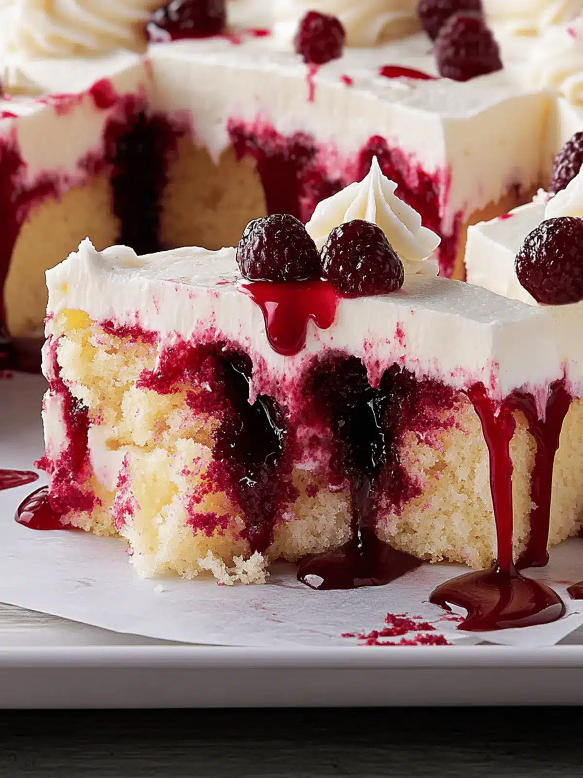 Vampire Poke Cake