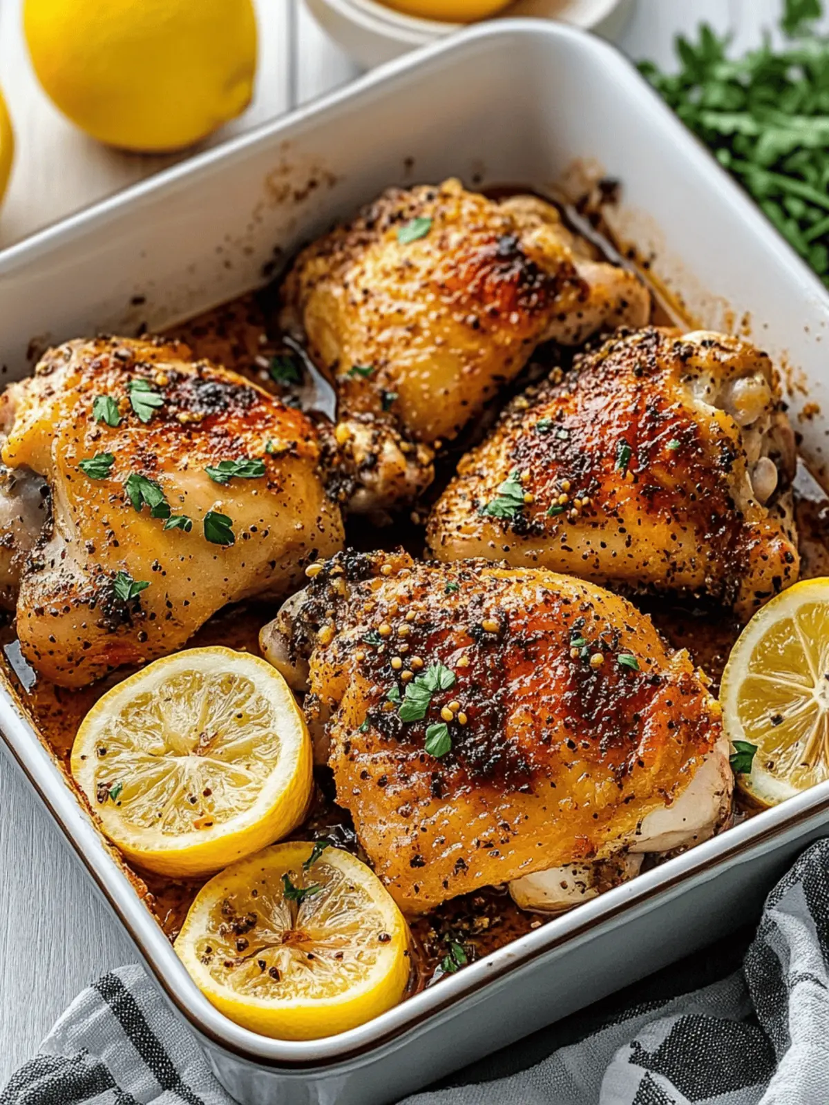 Lemon Pepper Chicken Thighs