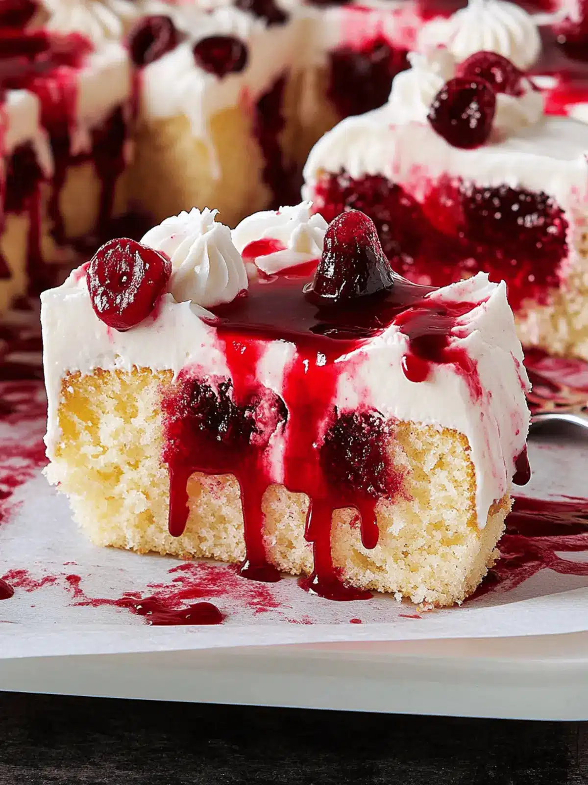 Vampire Poke Cake