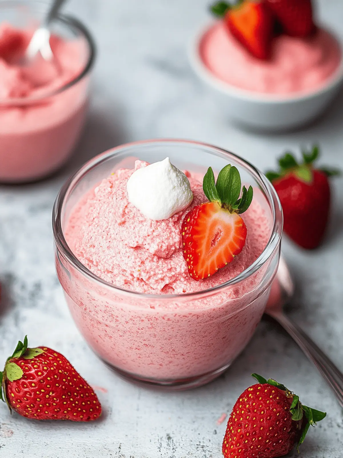 Strawberry Aquafaba Mousse