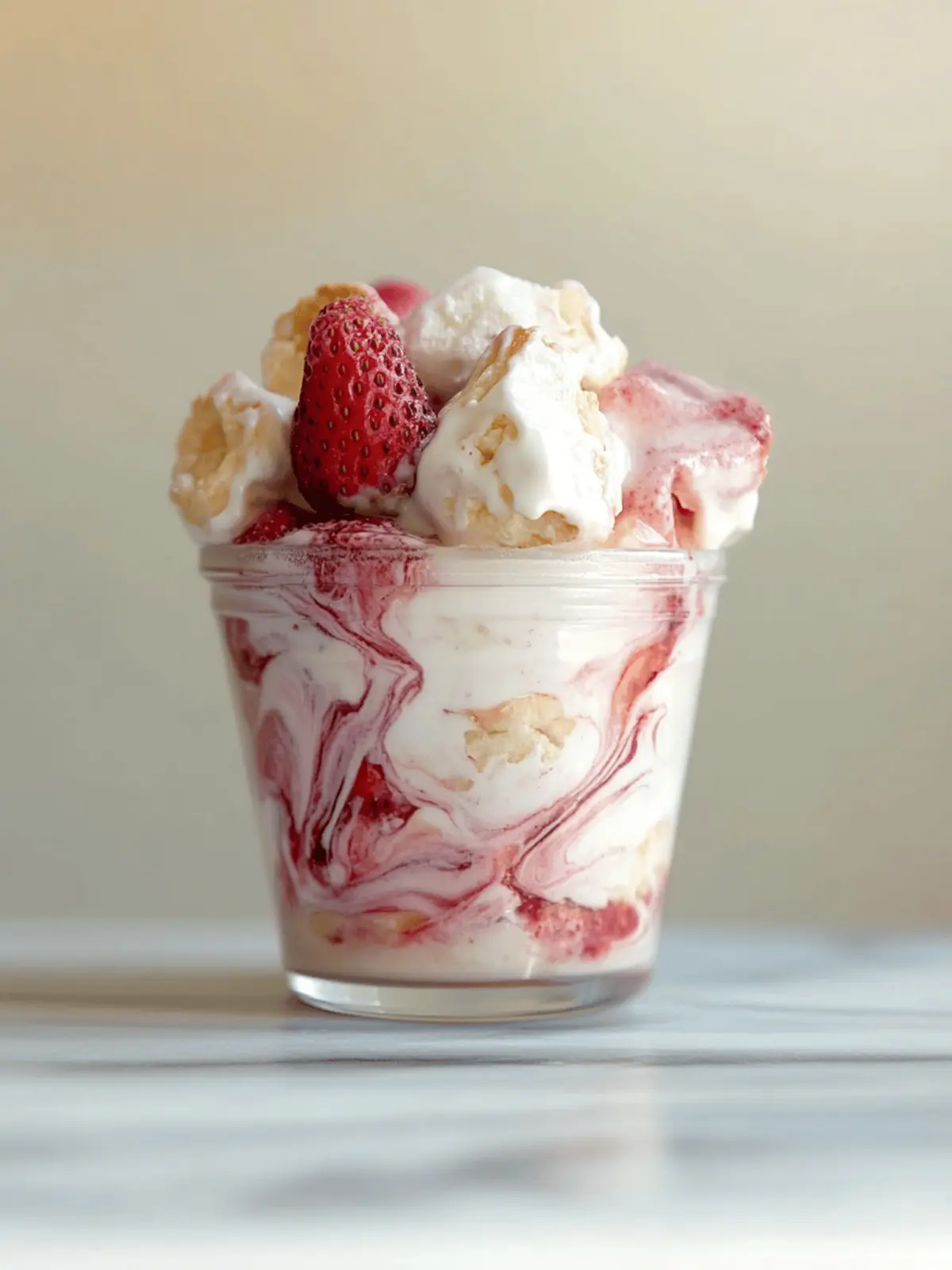 strawberry shortcake pudding