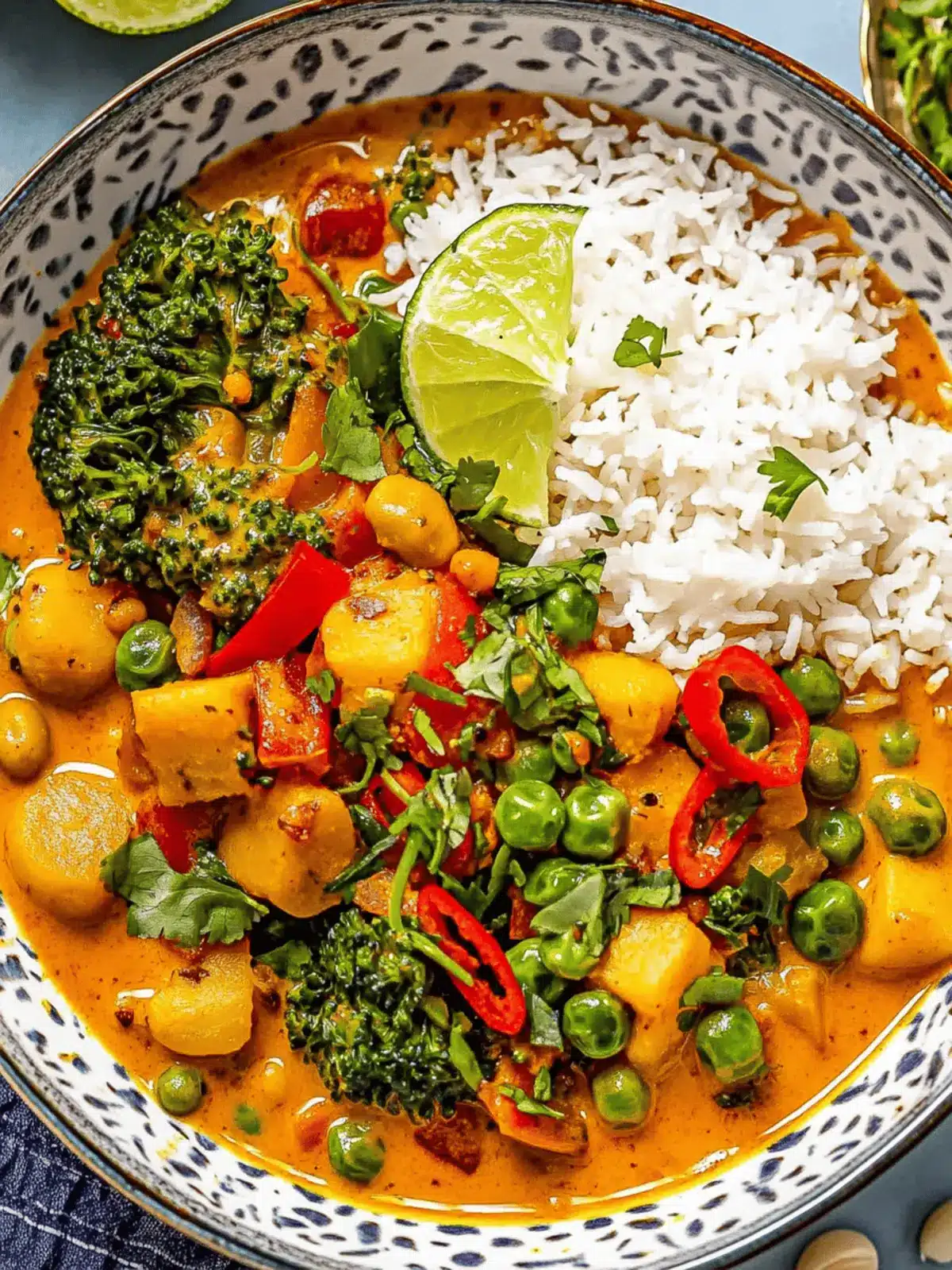 Savory Vegetable Curry with Chickpeas and Sweet Potatoes 2 Vegetable Curry