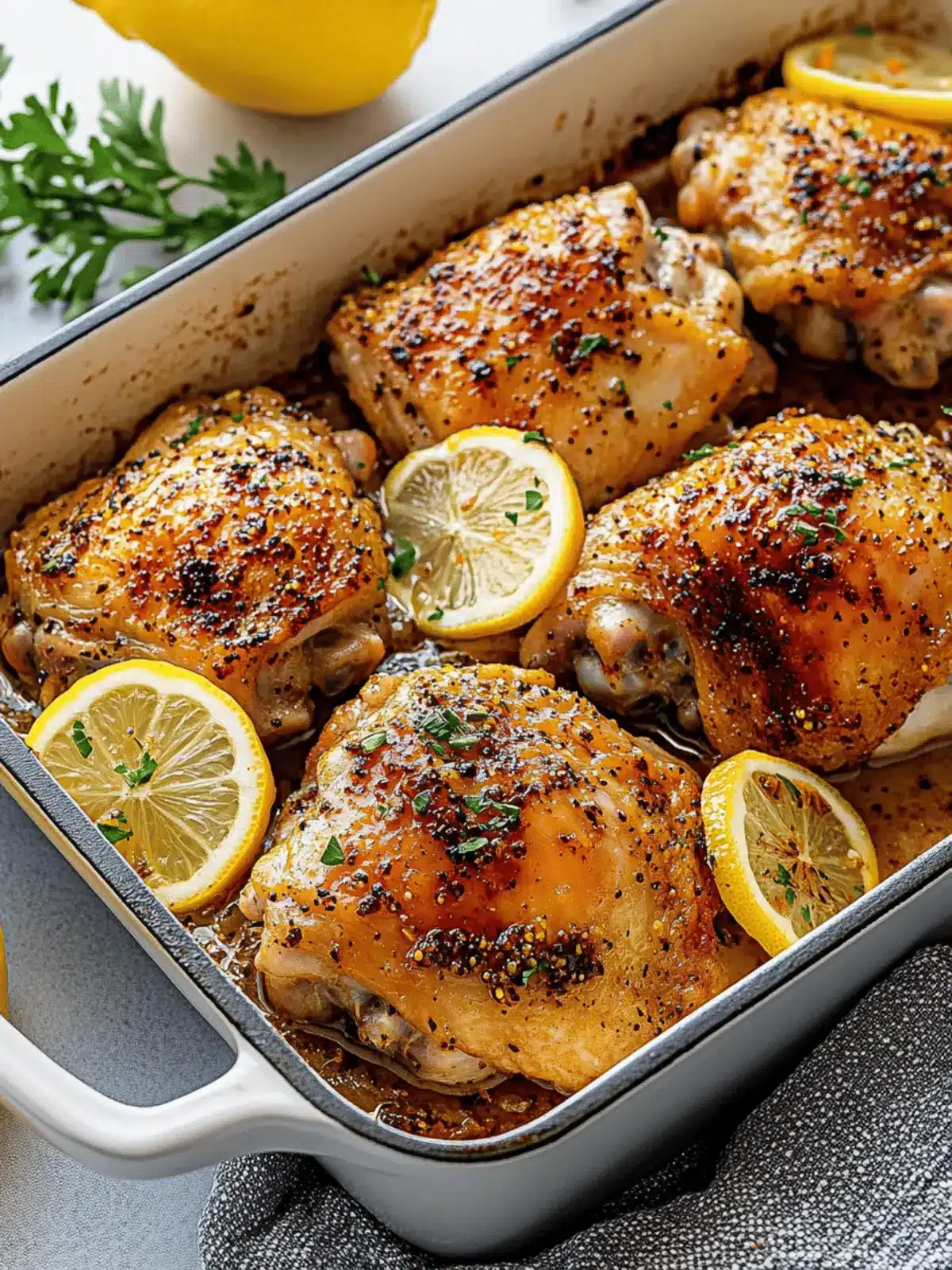 Lemon Pepper Chicken Thighs