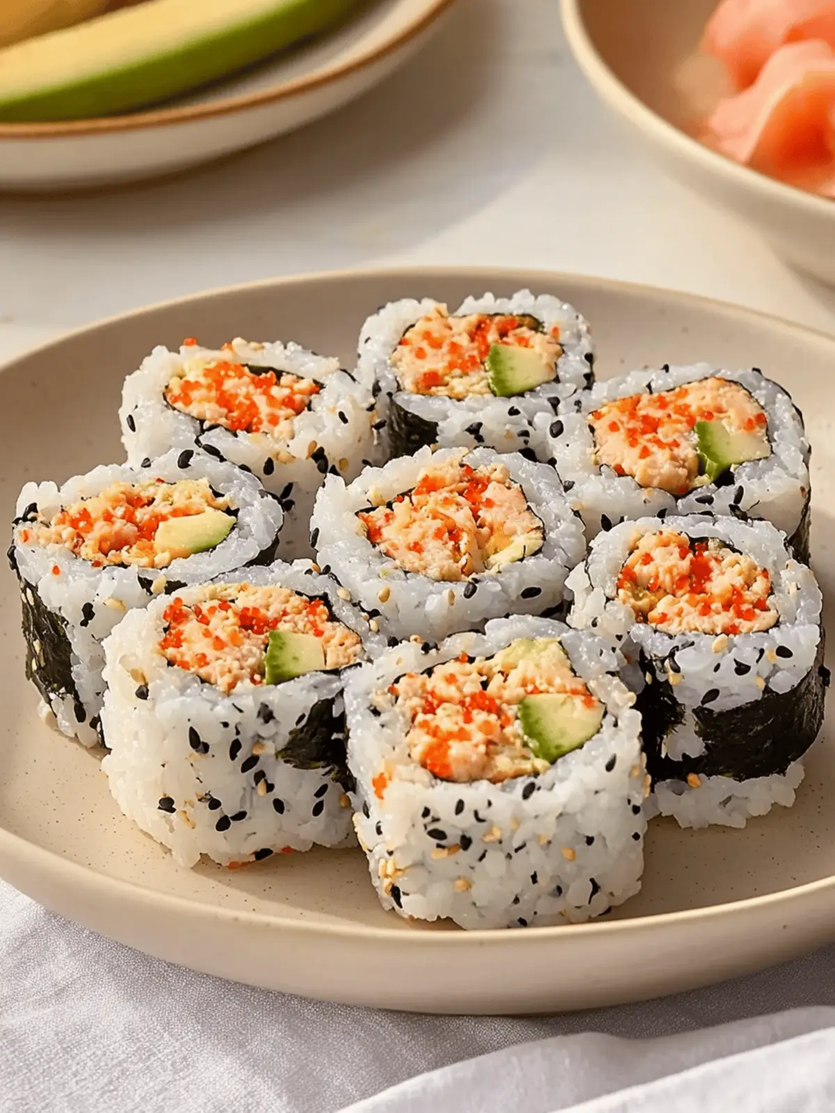 Kani Sushi (Spicy Crab Roll)
