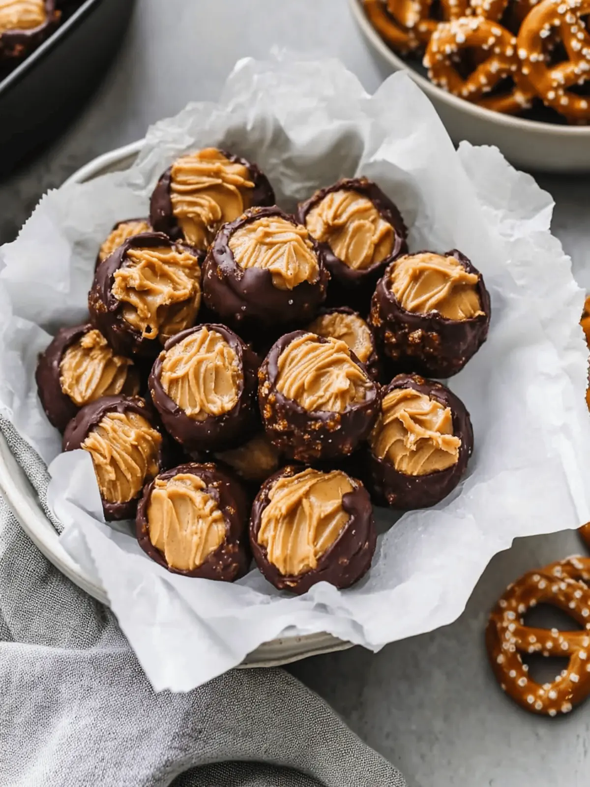 Healthy Peanut Butter Pretzel Bites