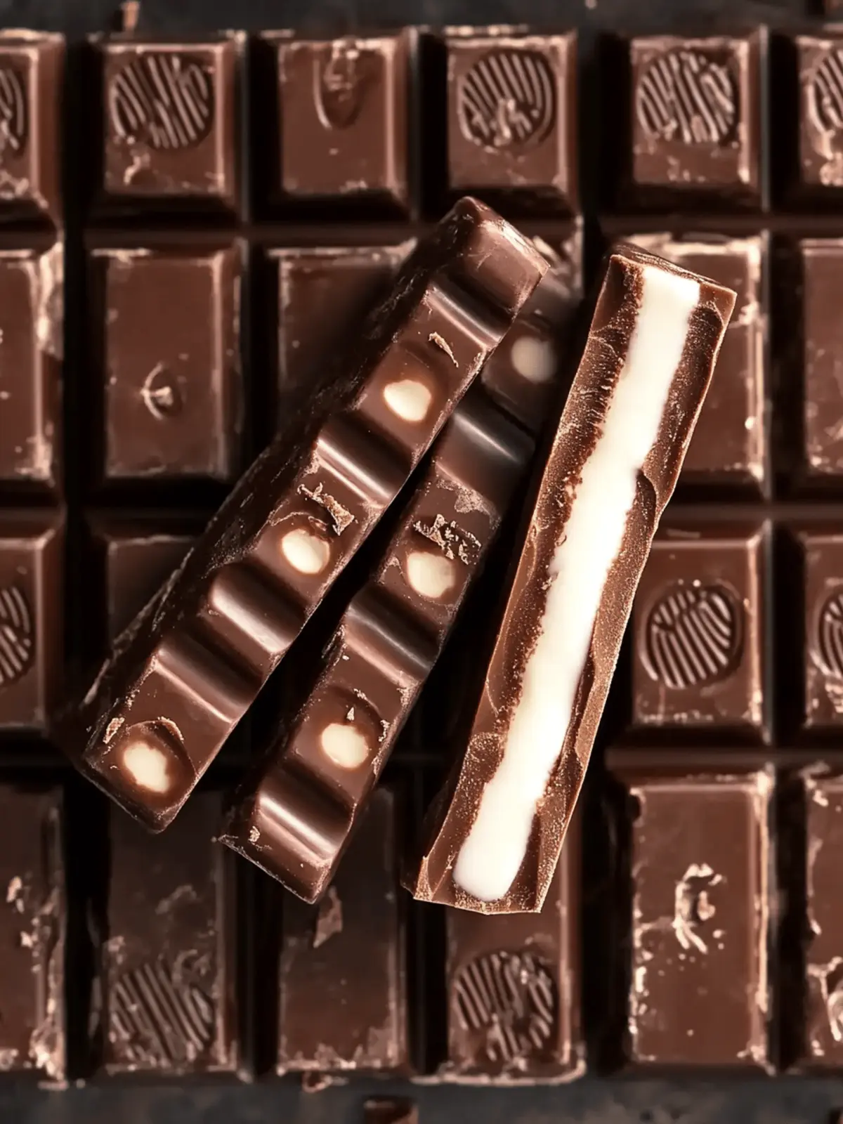 Delightful Vegan Kinder Riegel with Creamy Milk Filling 2 Vegan Kinder Riegel (Chocolate Sticks with Milk Filling)