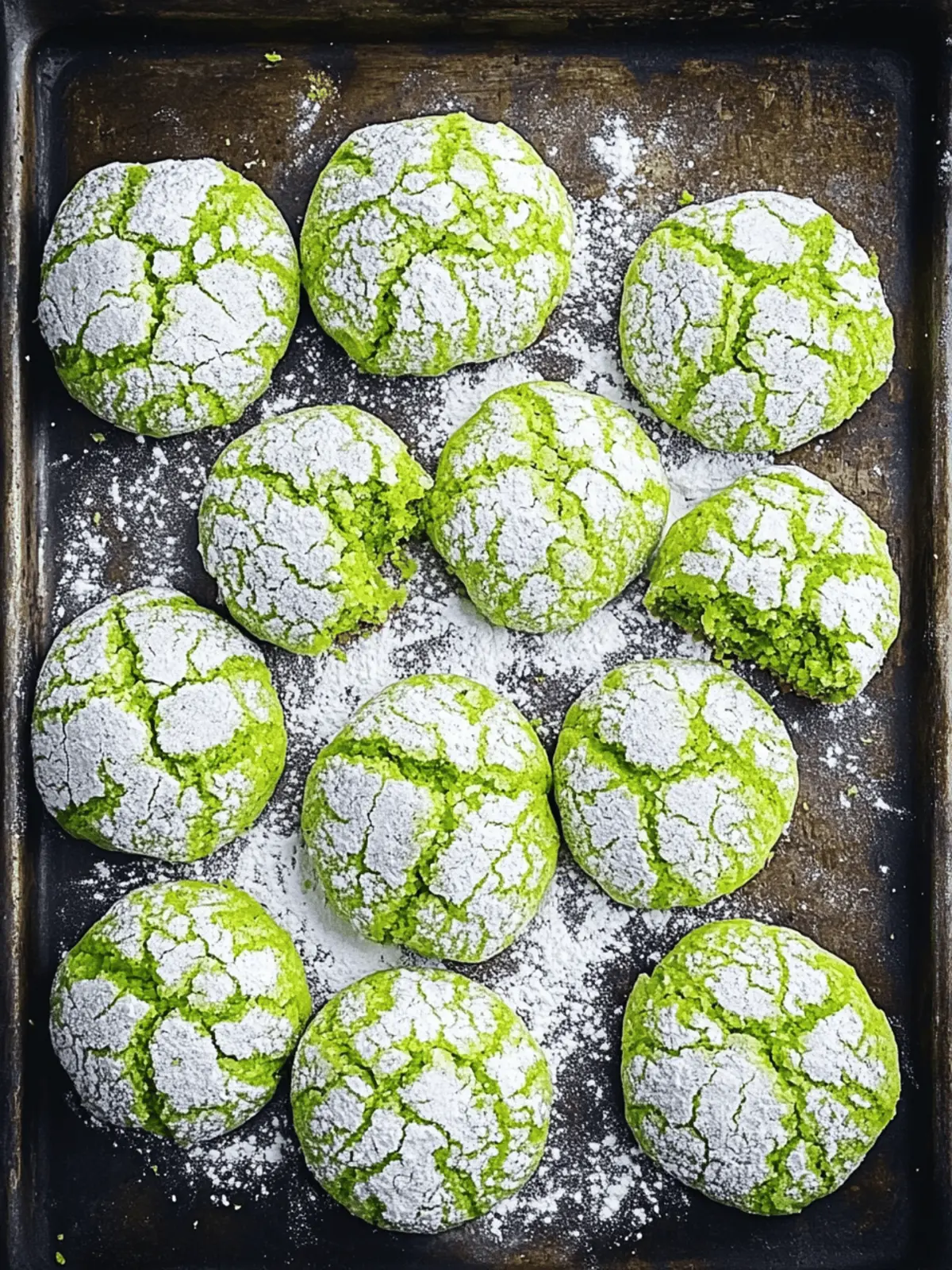 buko pandan cookie crinkles