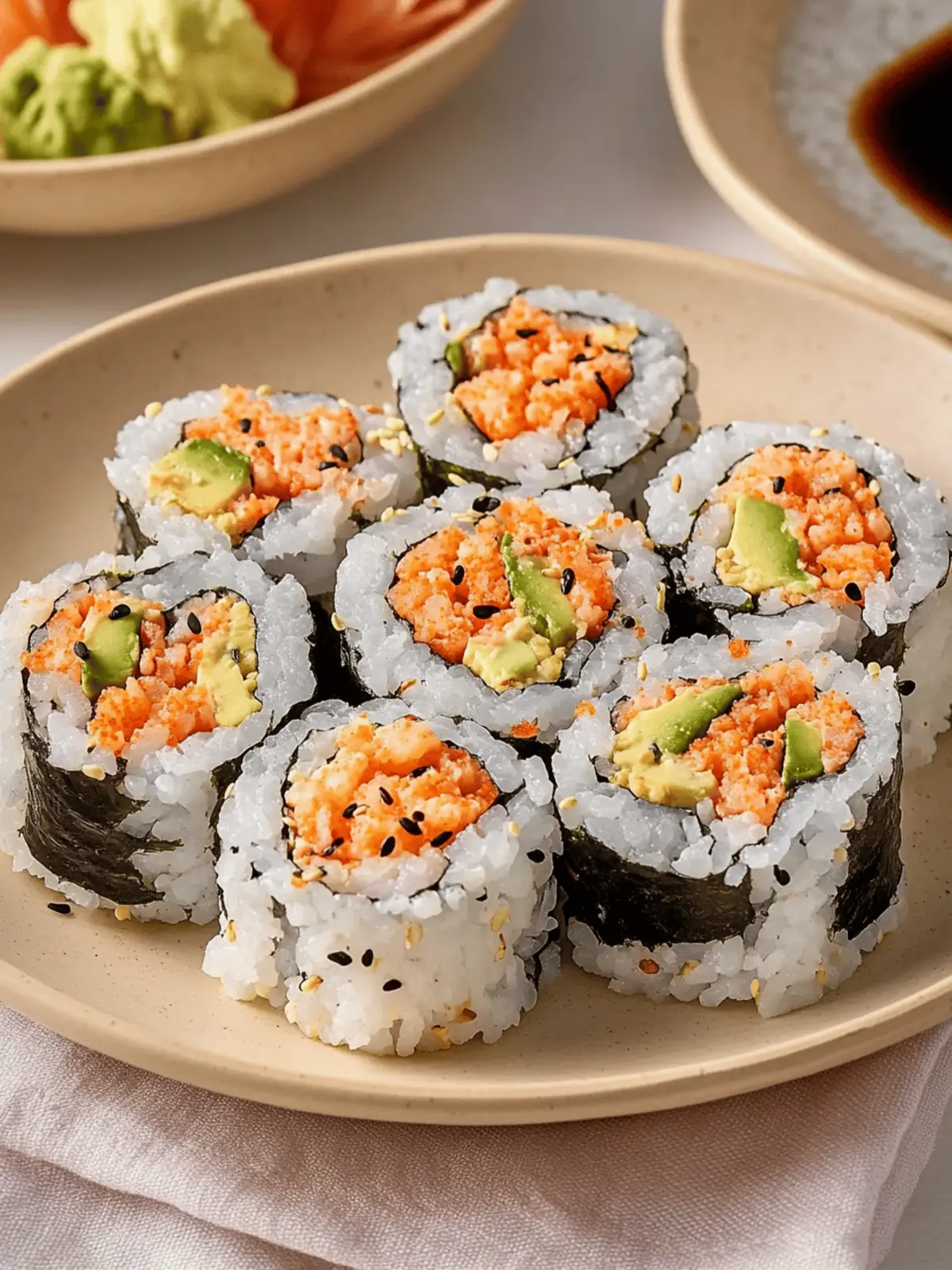 Kani Sushi (Spicy Crab Roll)