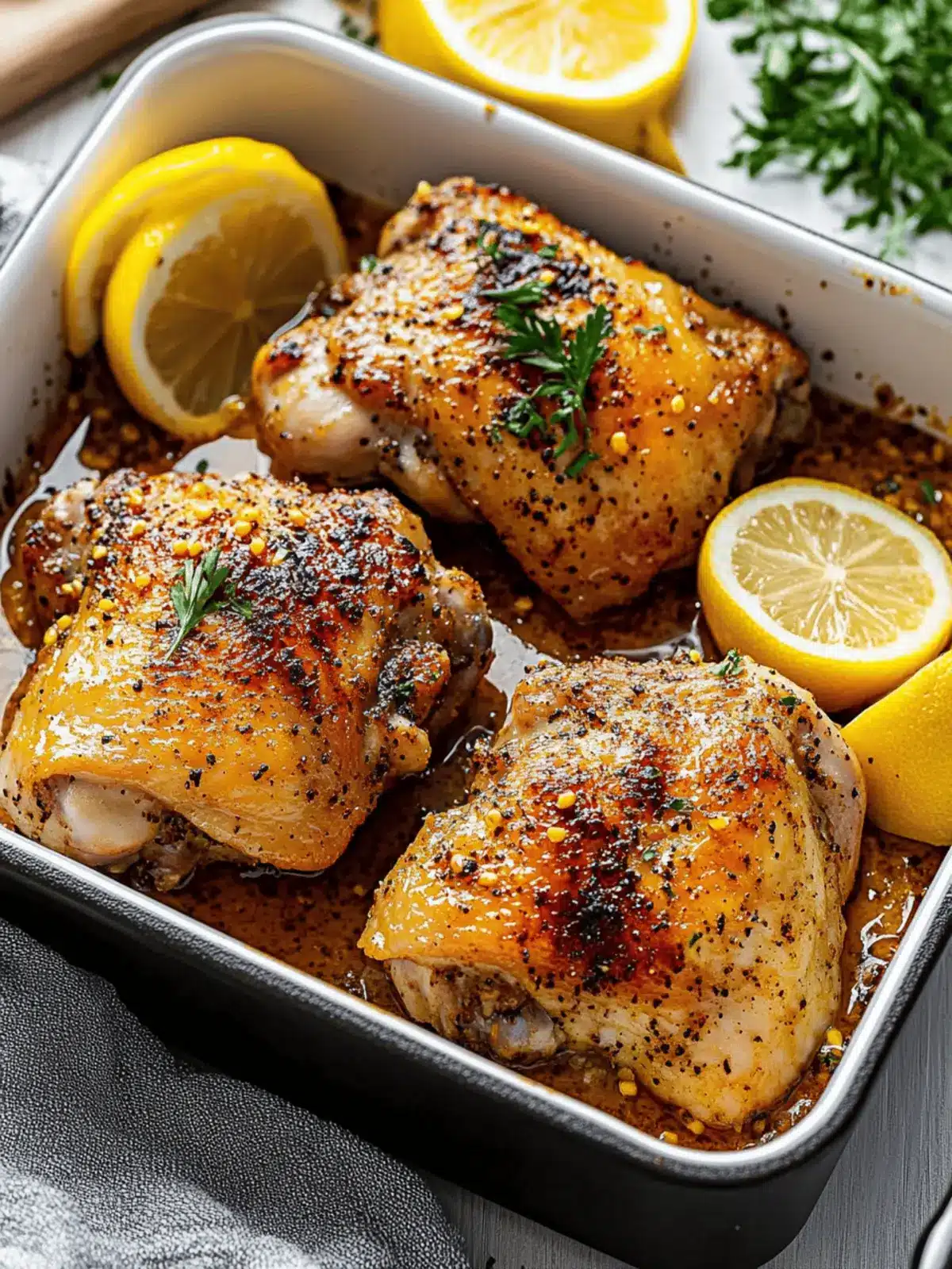 Lemon Pepper Chicken Thighs