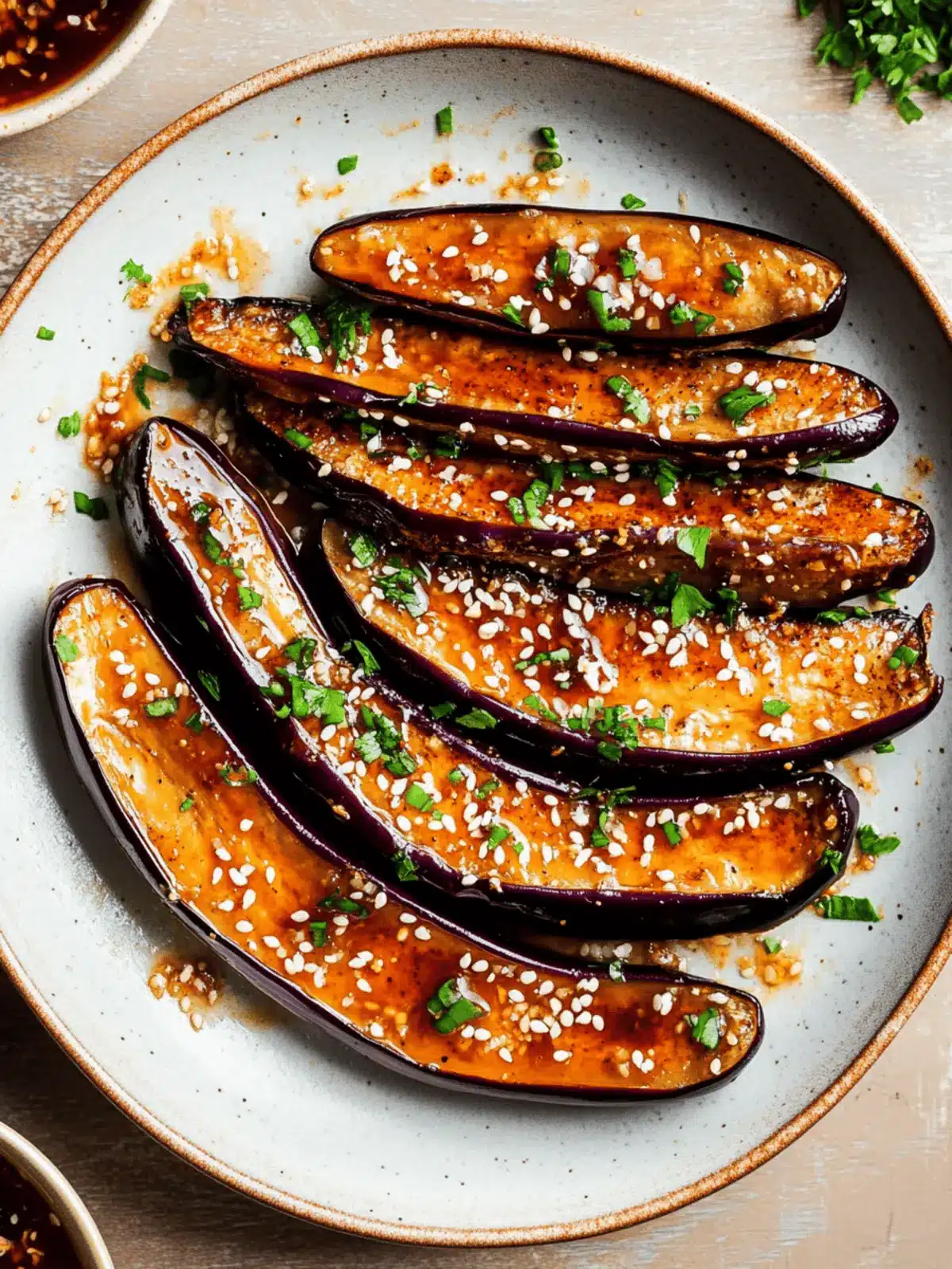 Air Fryer Eggplant with Miso Sauce