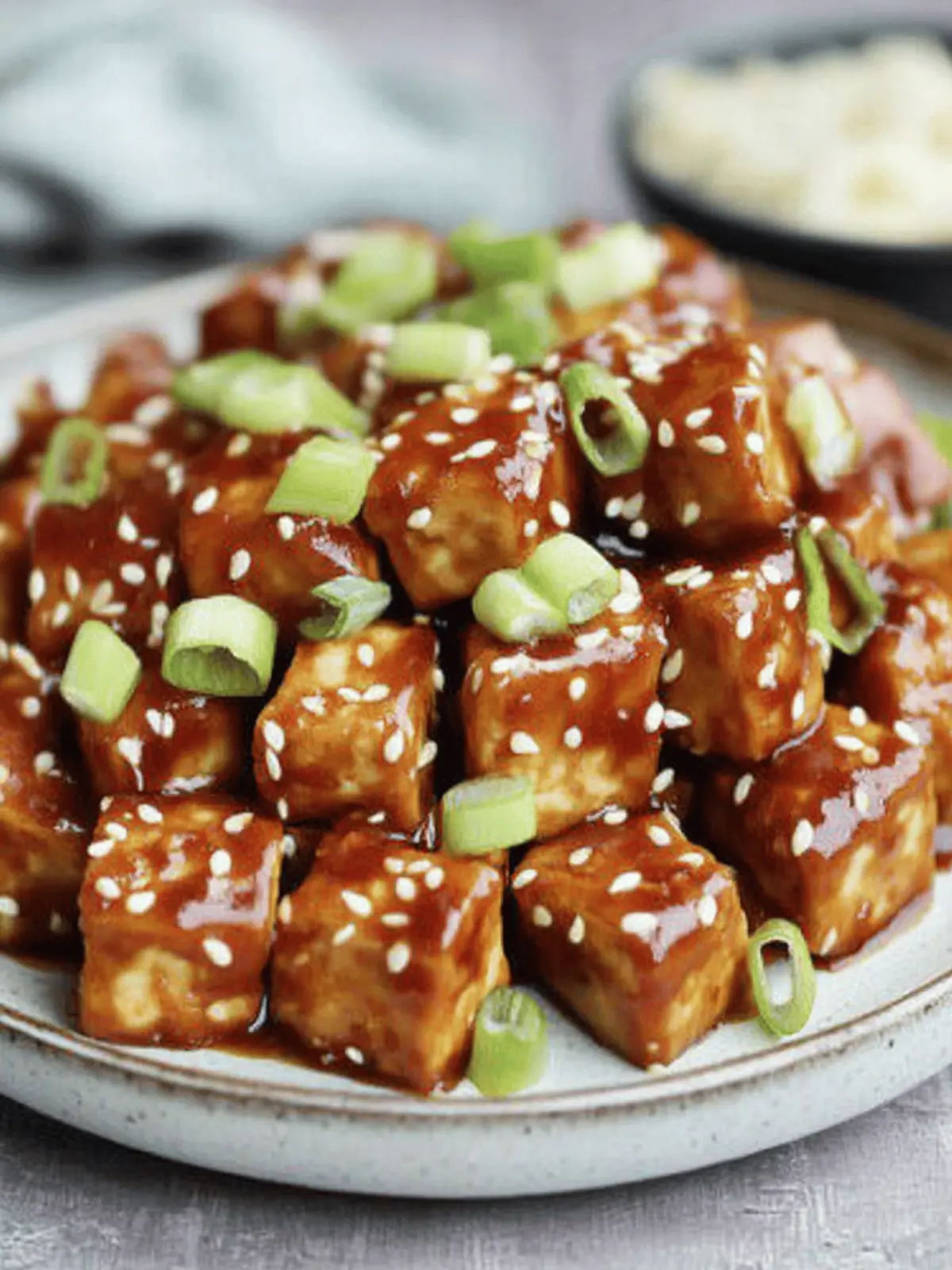 Sticky Chilli and Garlic Tofu