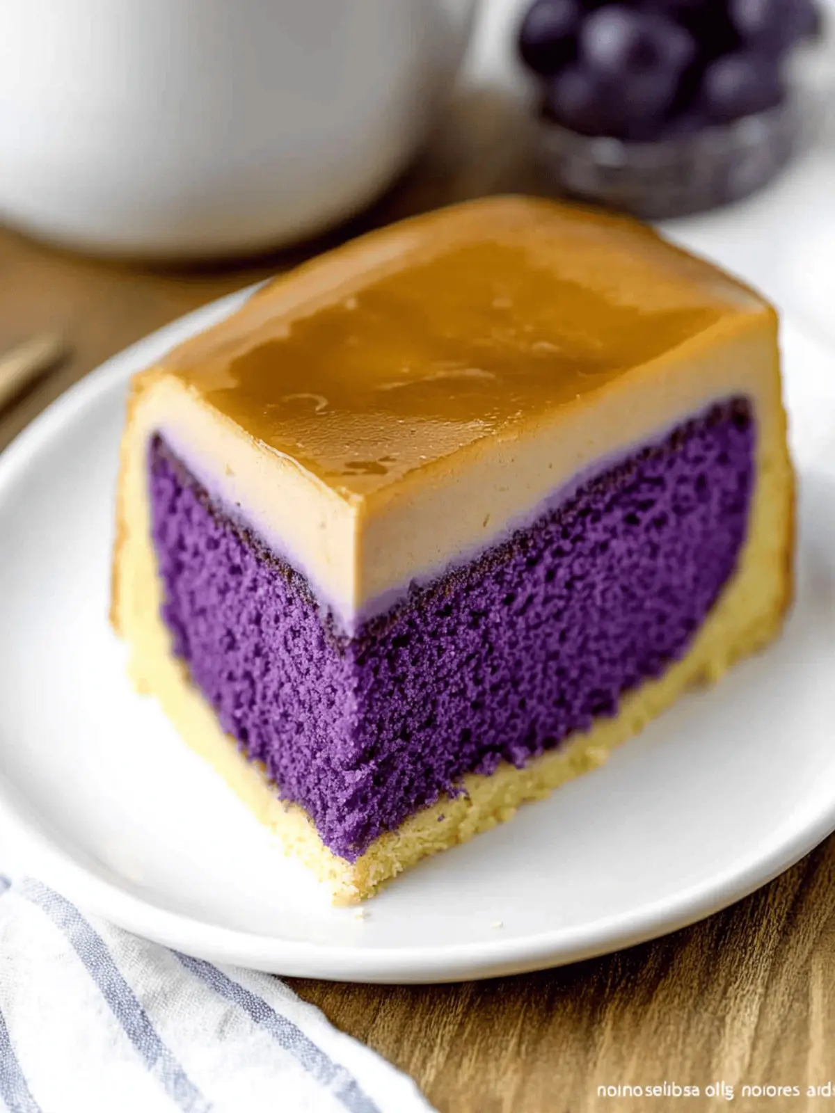 Ube Cake Flan