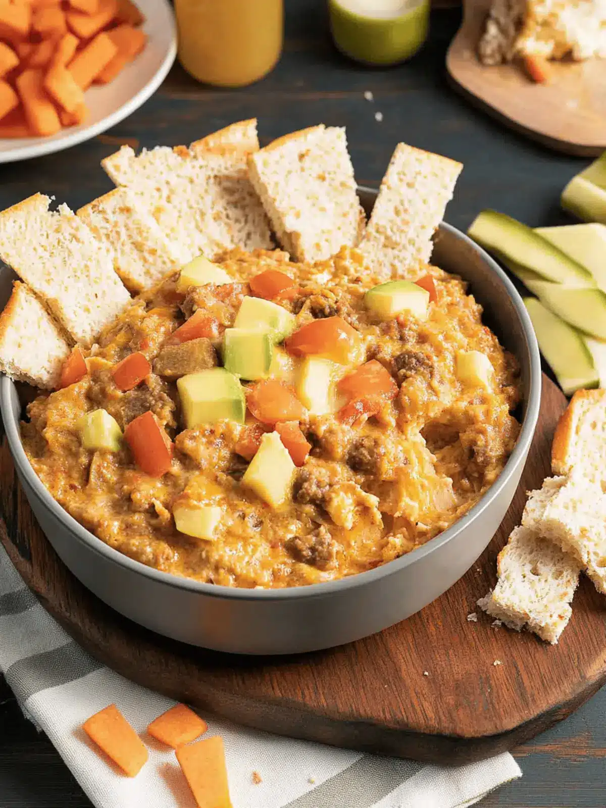 Ultimate Cheeseburger Dip: Irresistibly Cheesy Goodness 2 Cheeseburger Dip