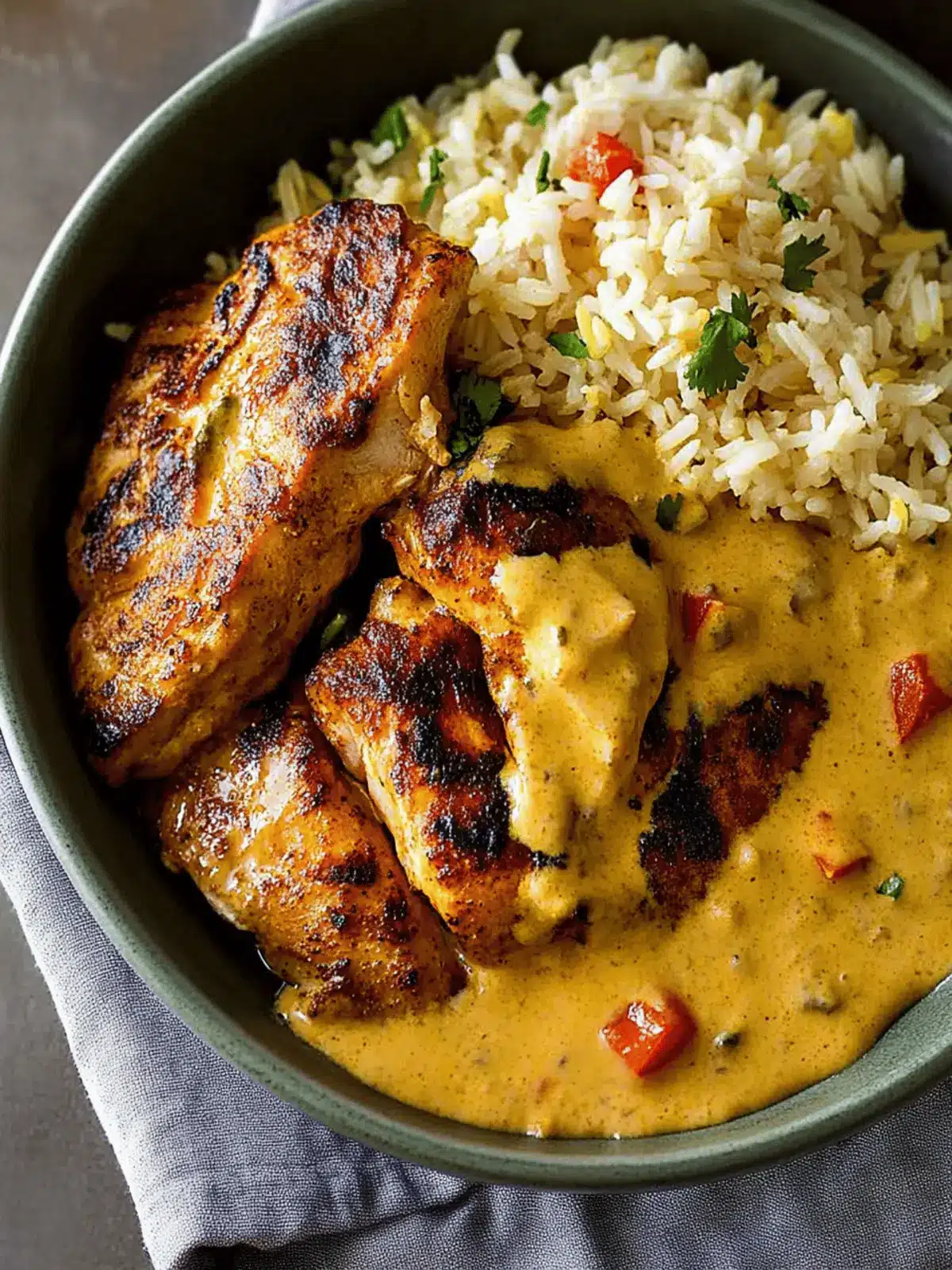 Creamy Peri Peri Chicken with Rice