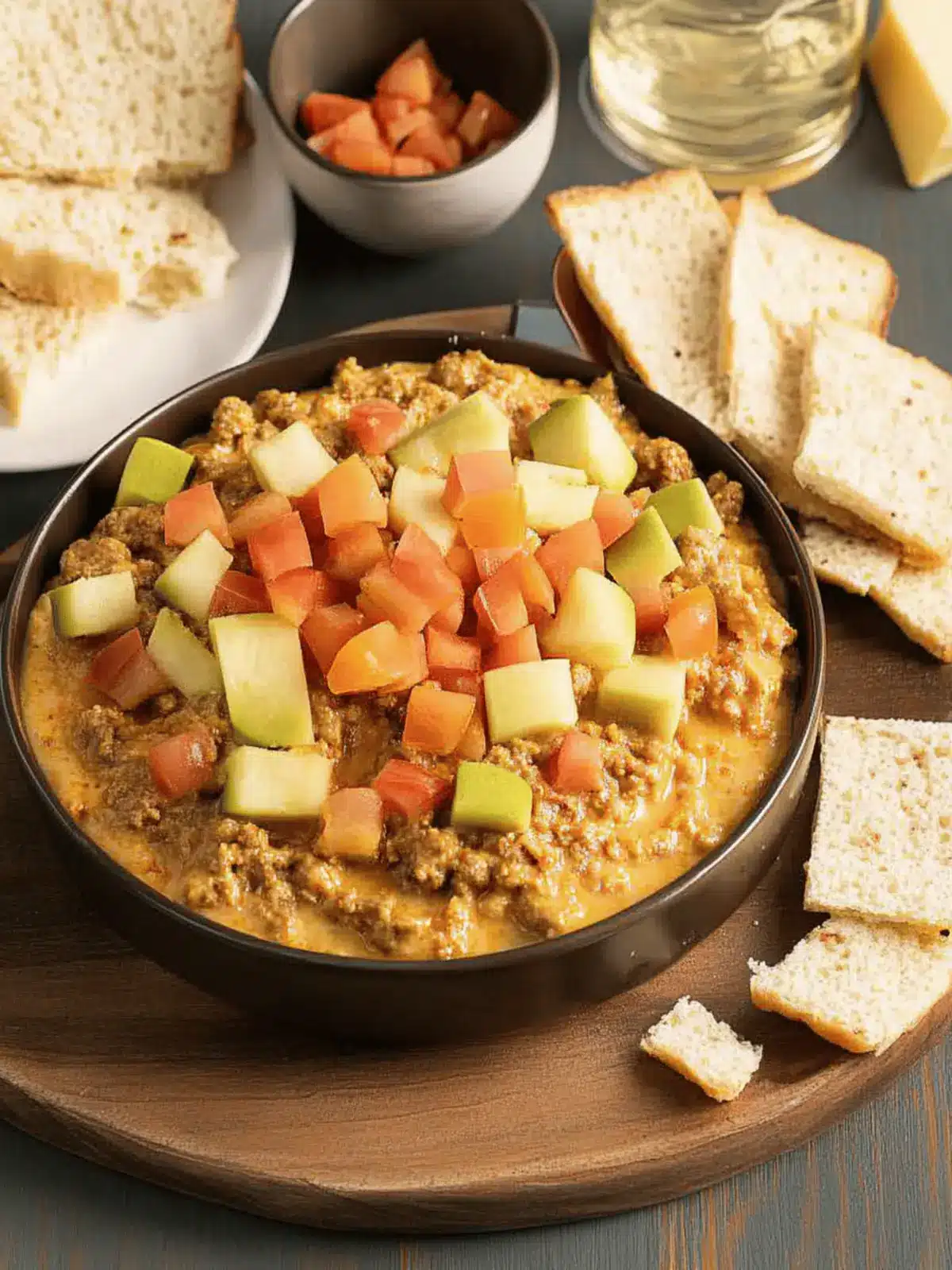 Ultimate Cheeseburger Dip: Irresistibly Cheesy Goodness 3 Cheeseburger Dip