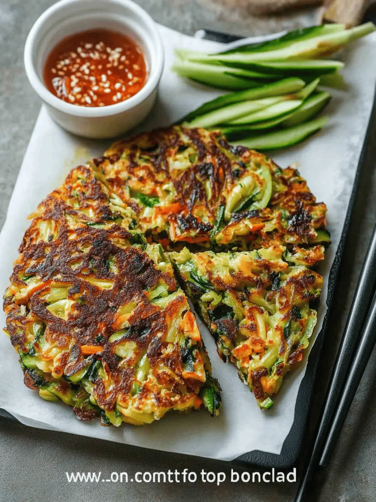 Vegan Yachaejeon (Korean Vegetable Pancakes)