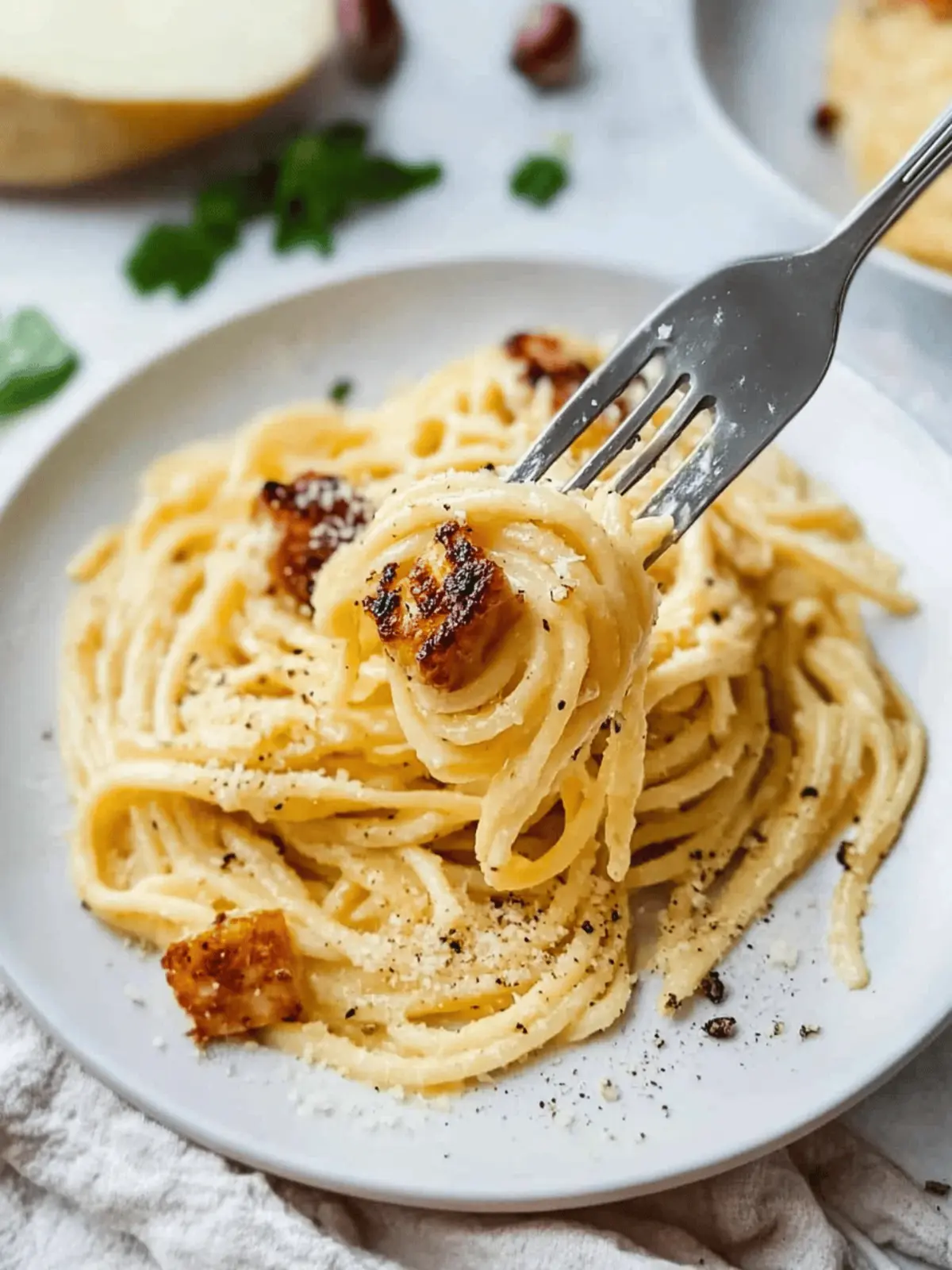 Halloumi Carbonara