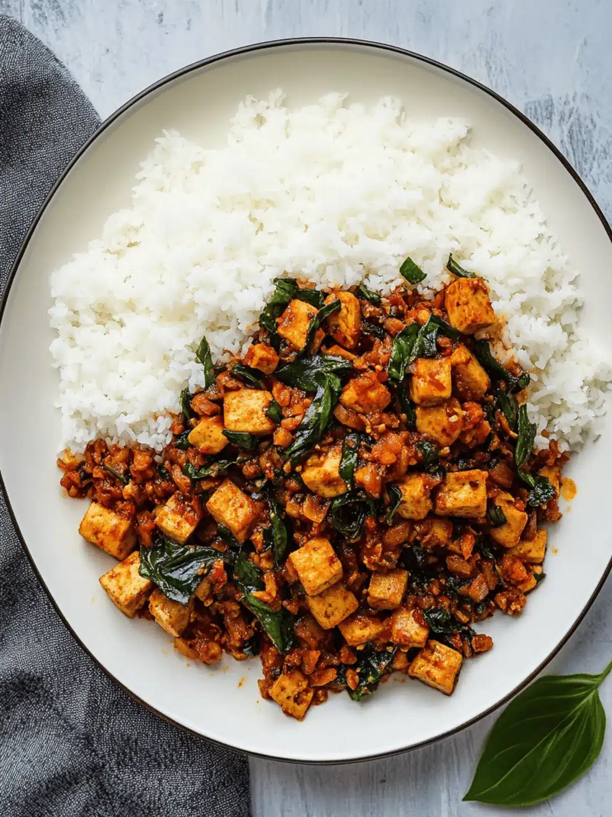 Thai Basil Tofu (Tofu Pad Krapow)