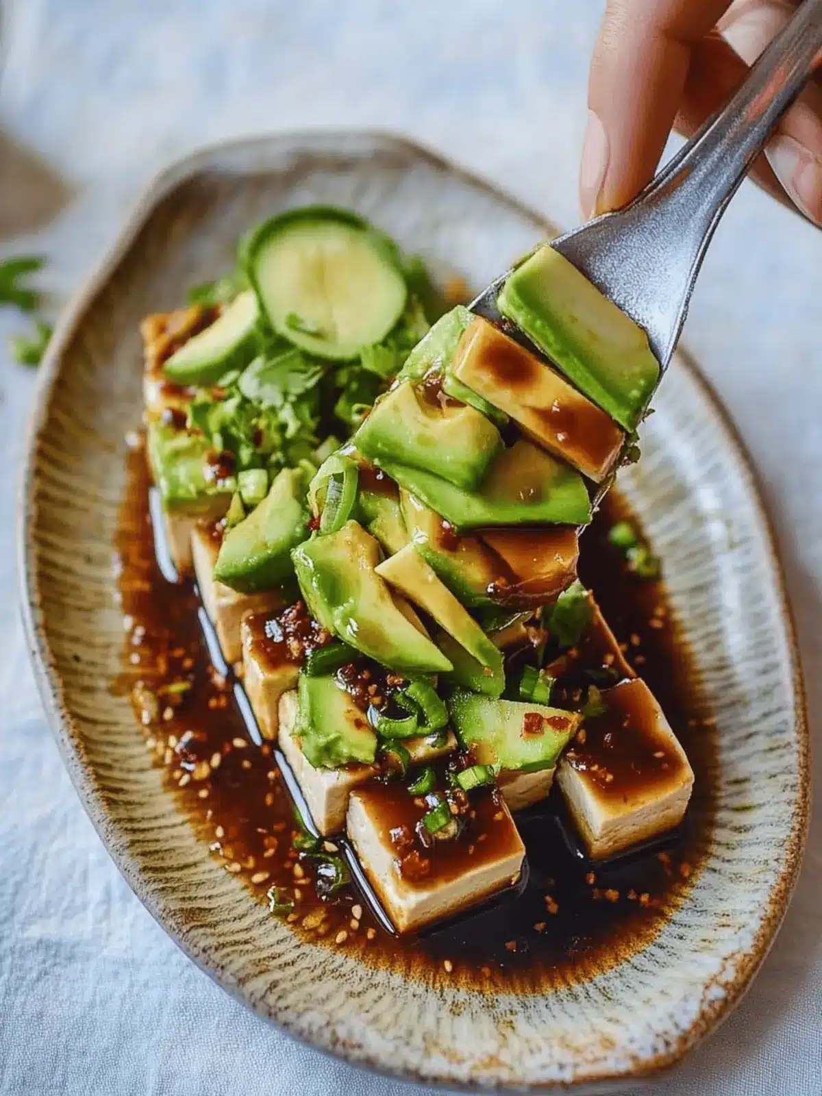 Tofu Avocado Salad