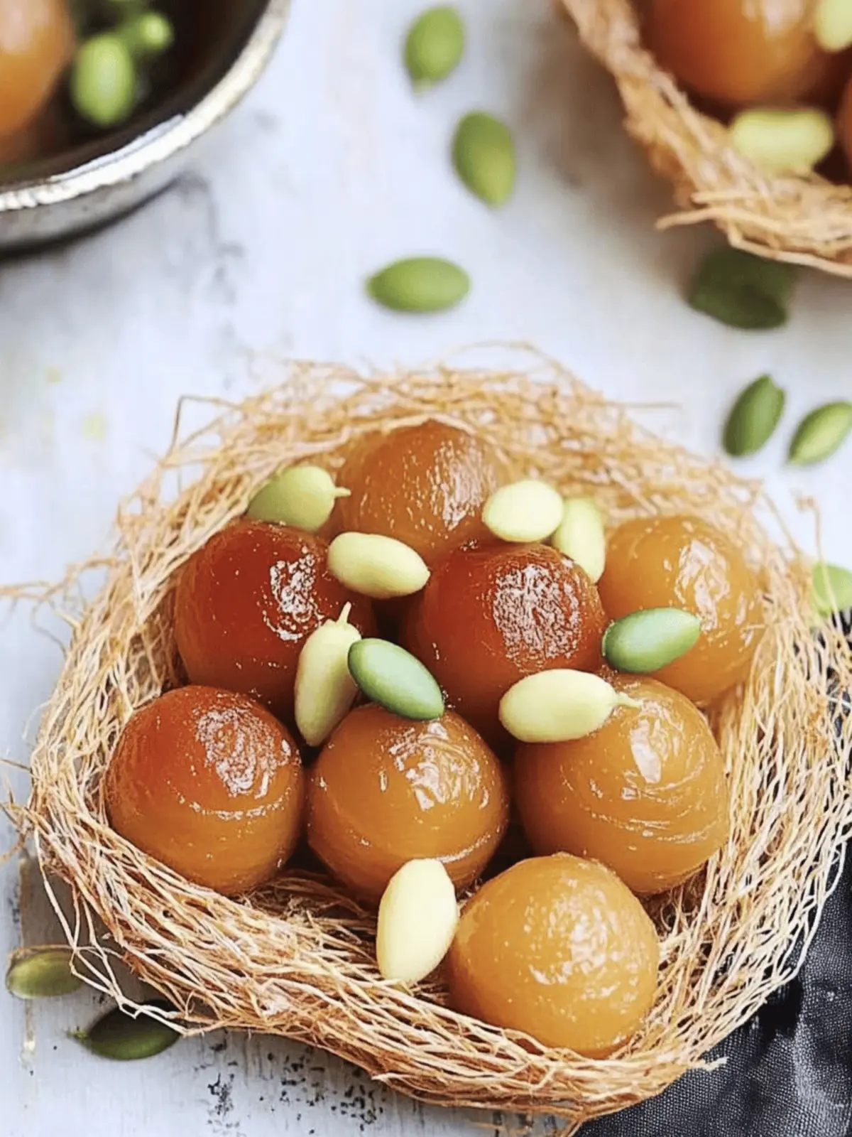 Gulab Jamun in Kunafa Nests