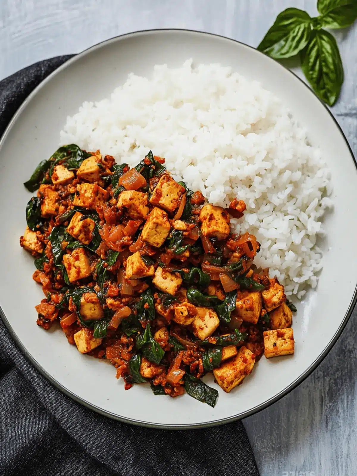 Thai Basil Tofu (Tofu Pad Krapow)