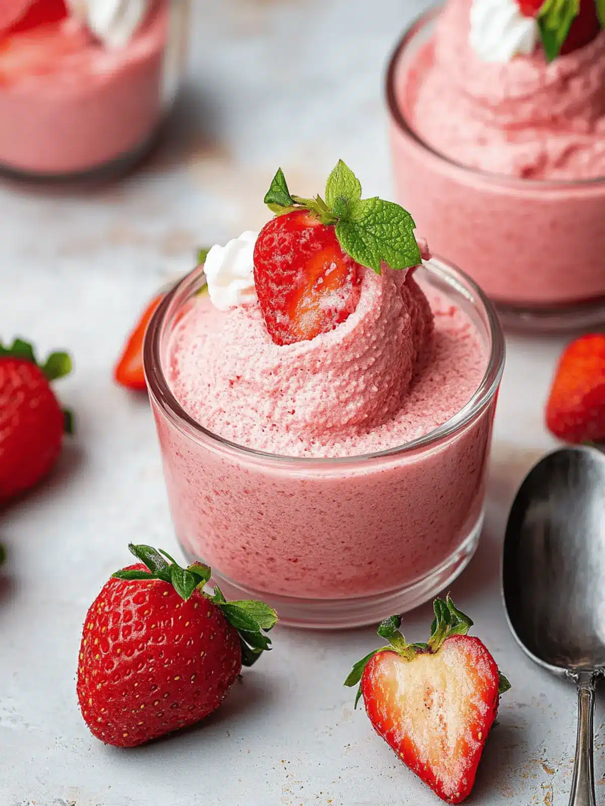 Strawberry Aquafaba Mousse