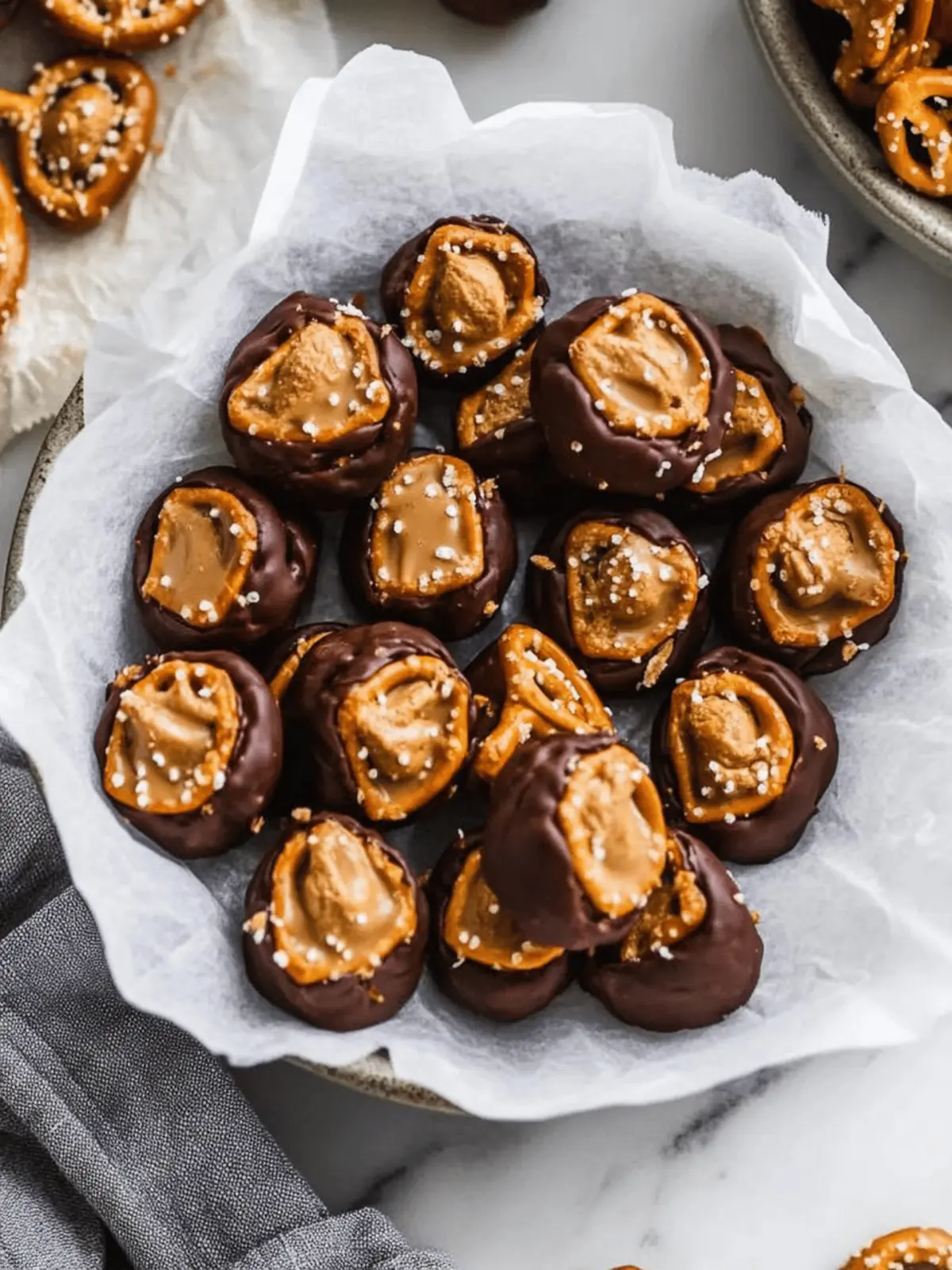 Healthy Peanut Butter Pretzel Bites