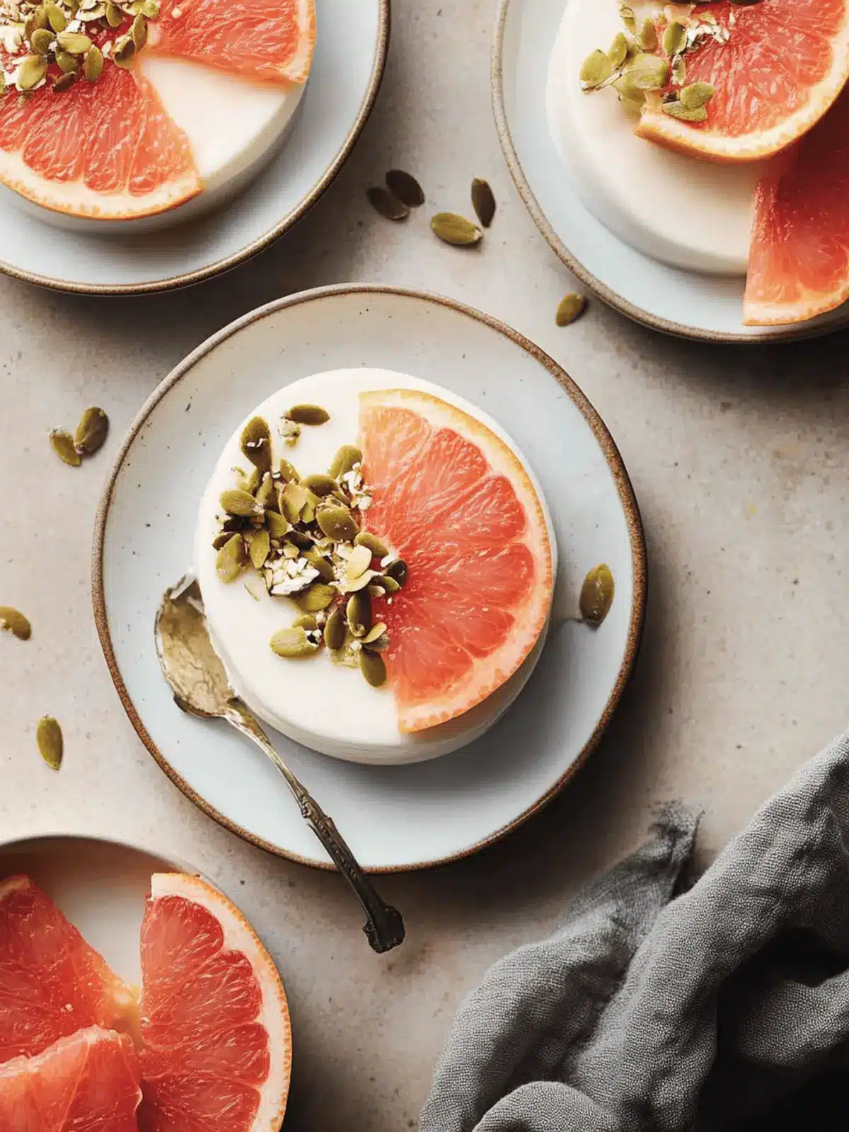 Grapefruit Panna Cotta