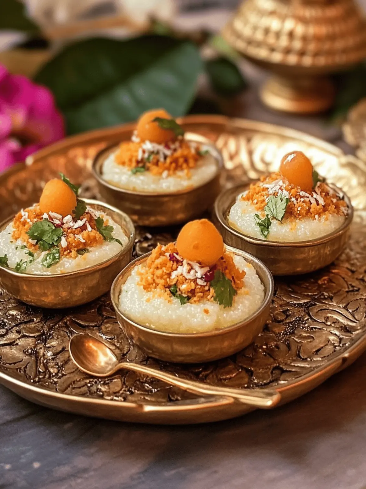 Sitaphal Phirni In Motichoor Cups
