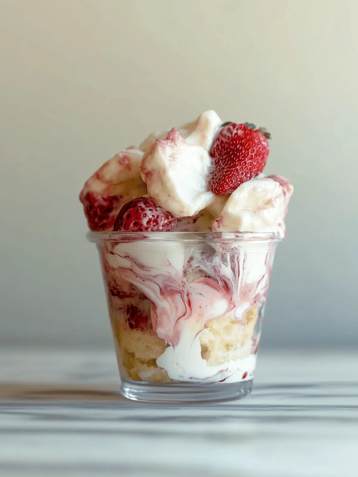 strawberry shortcake pudding