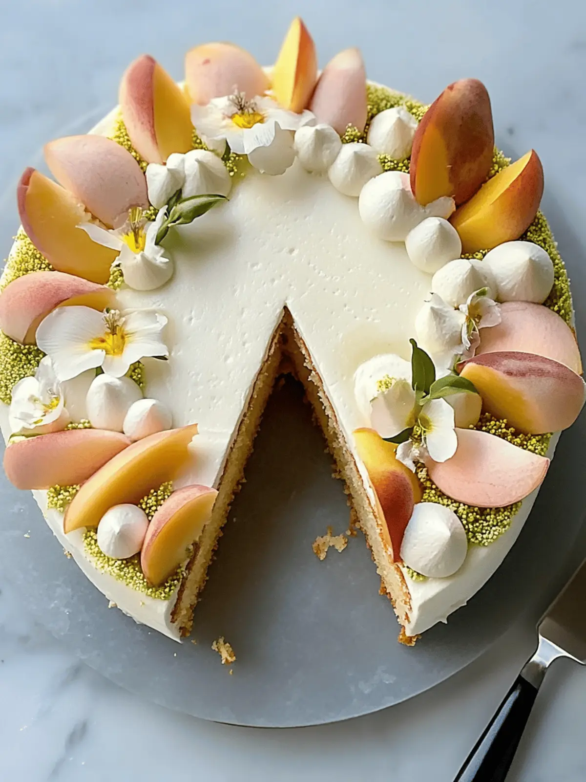 Jasmine, Peach & Vanilla Cake