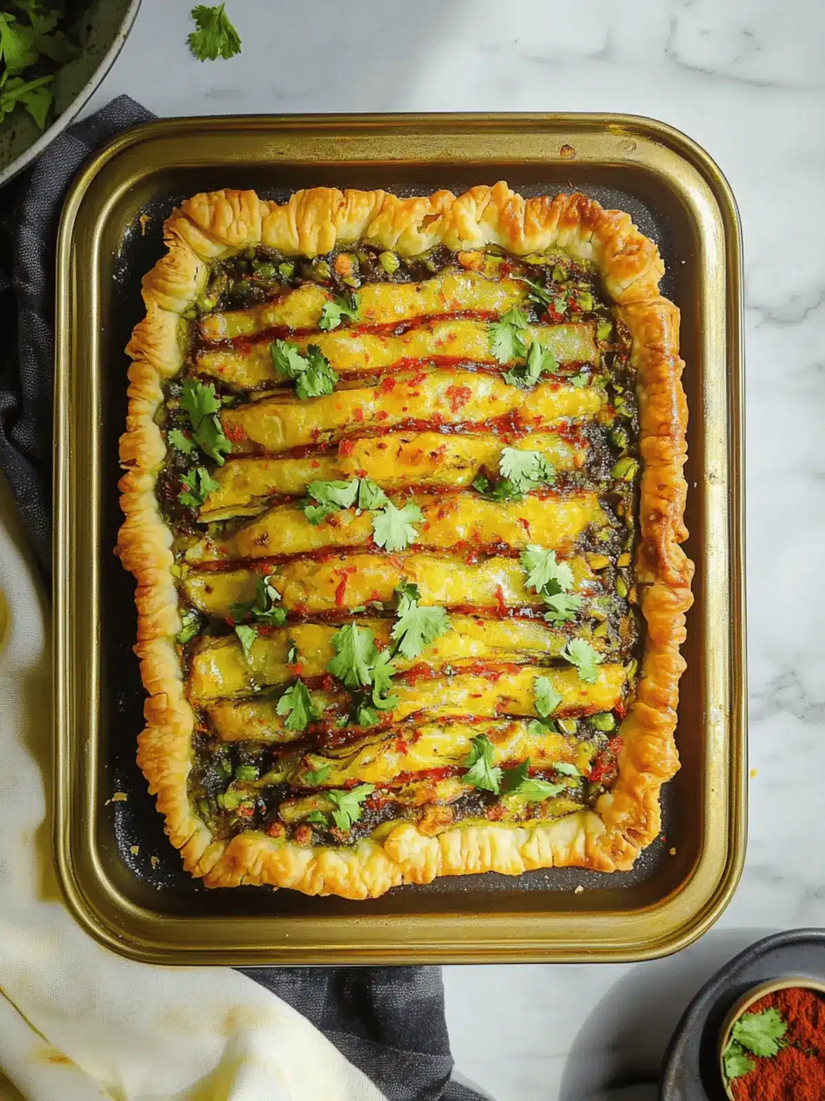 Samosa Tart (open faced)