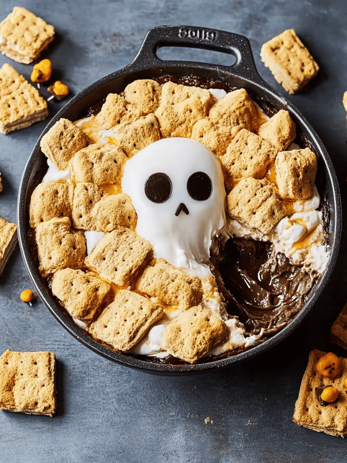 Delicious Ghost S'mores Dip Ready in Just 15 Minutes 3 Ghost S'mores Dip
