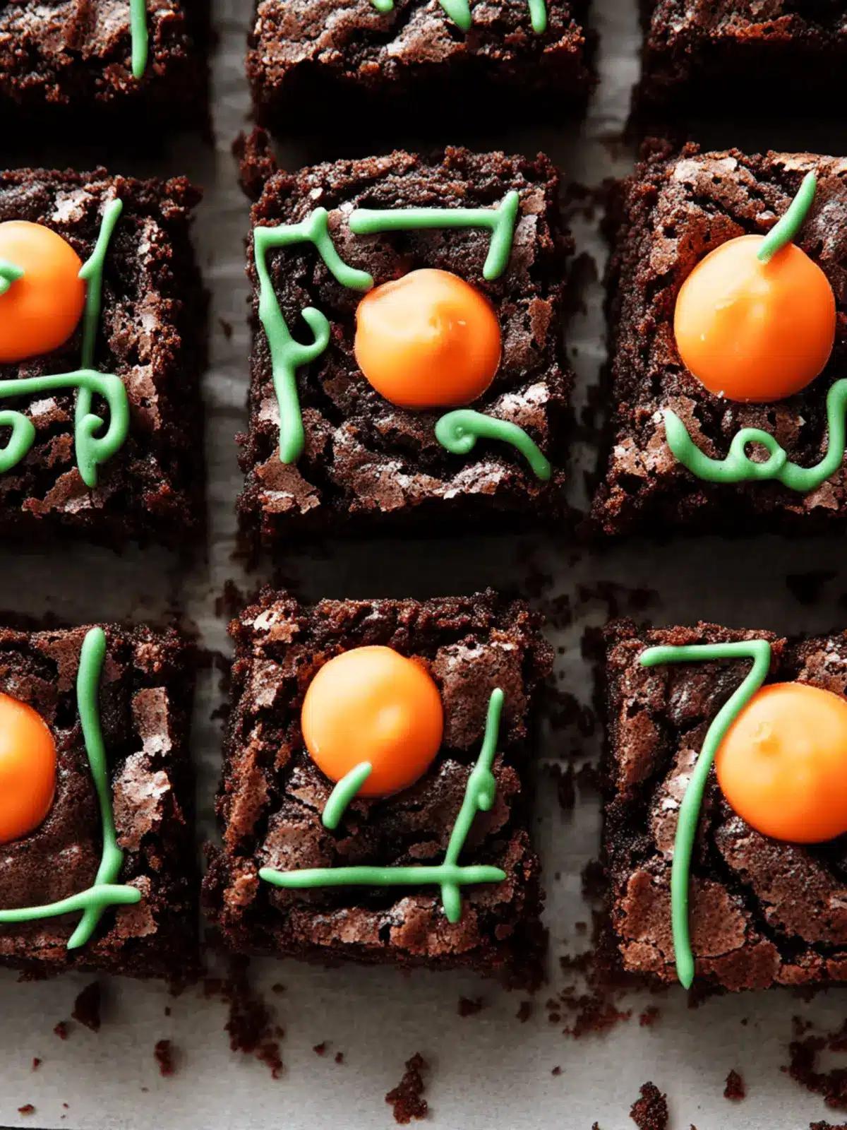 Pumpkin Patch Brownies That Kids Will Love to Make! 5 Pumpkin Patch Brownies