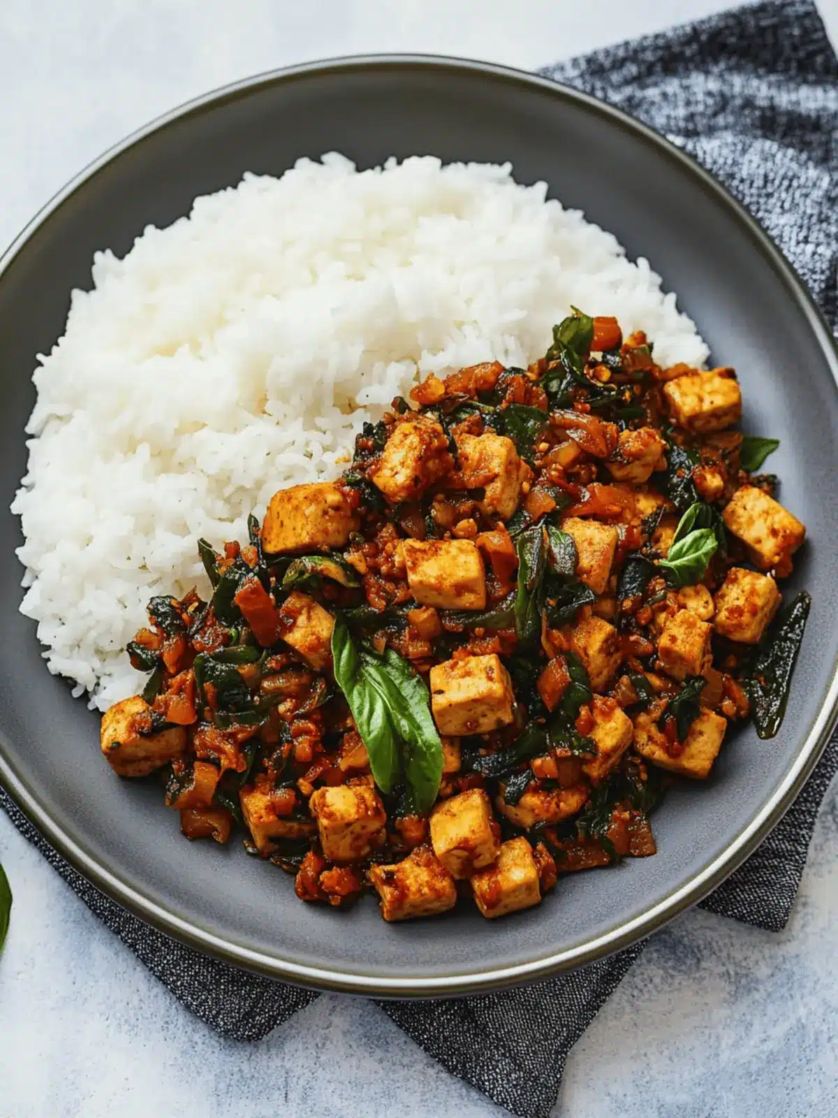 Thai Basil Tofu (Tofu Pad Krapow)