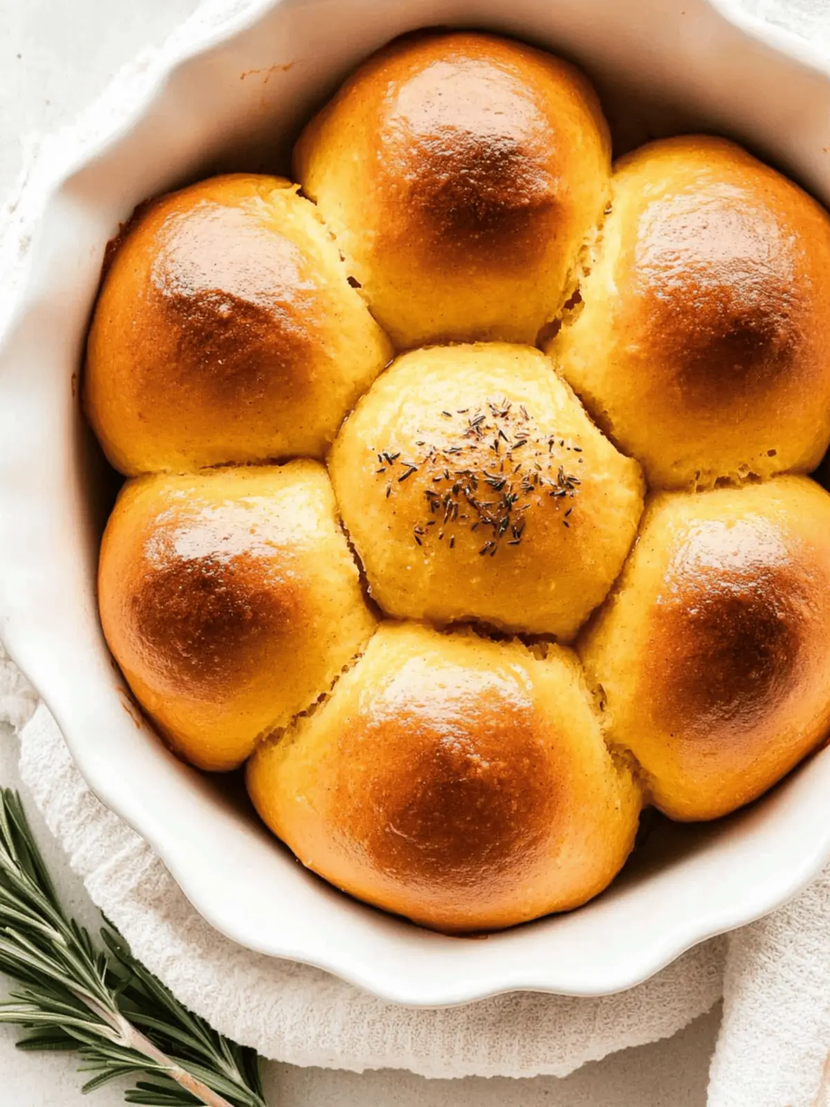 Mouthwatering Rosemary Pumpkin Dinner Rolls You’ll Love 3 Rosemary pumpkin dinner rolls