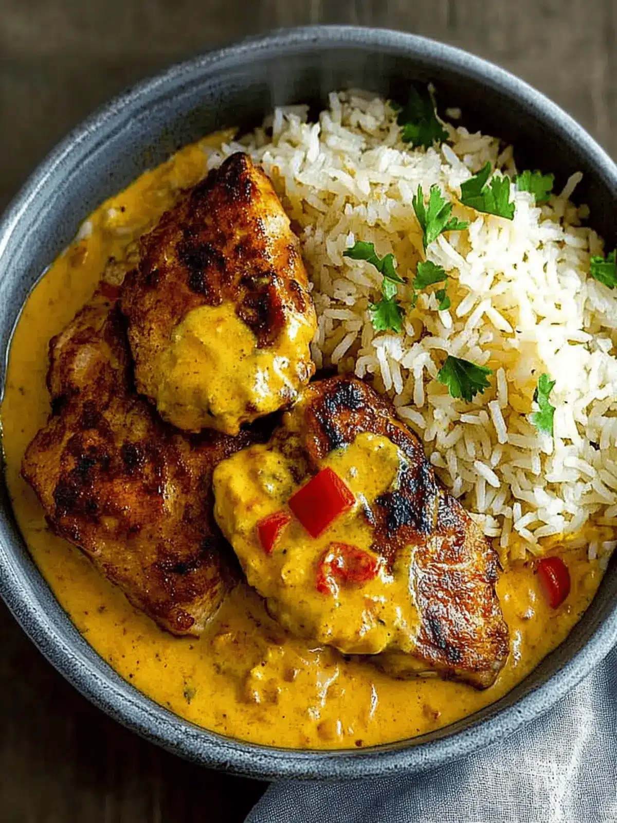 Creamy Peri Peri Chicken with Rice