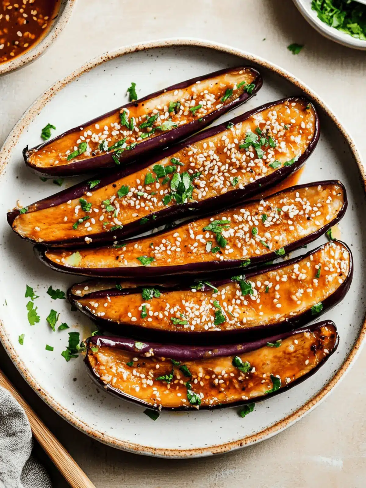 Air Fryer Eggplant with Miso Sauce