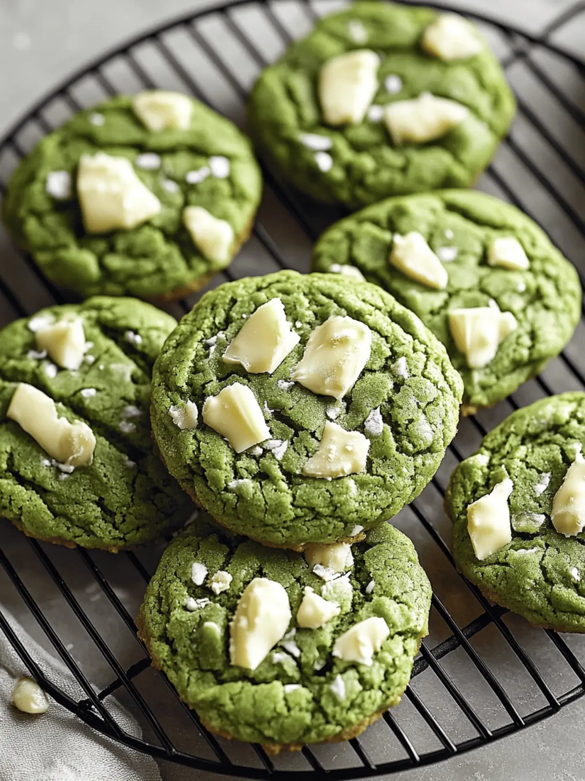 Matcha White Chocolate Cookies