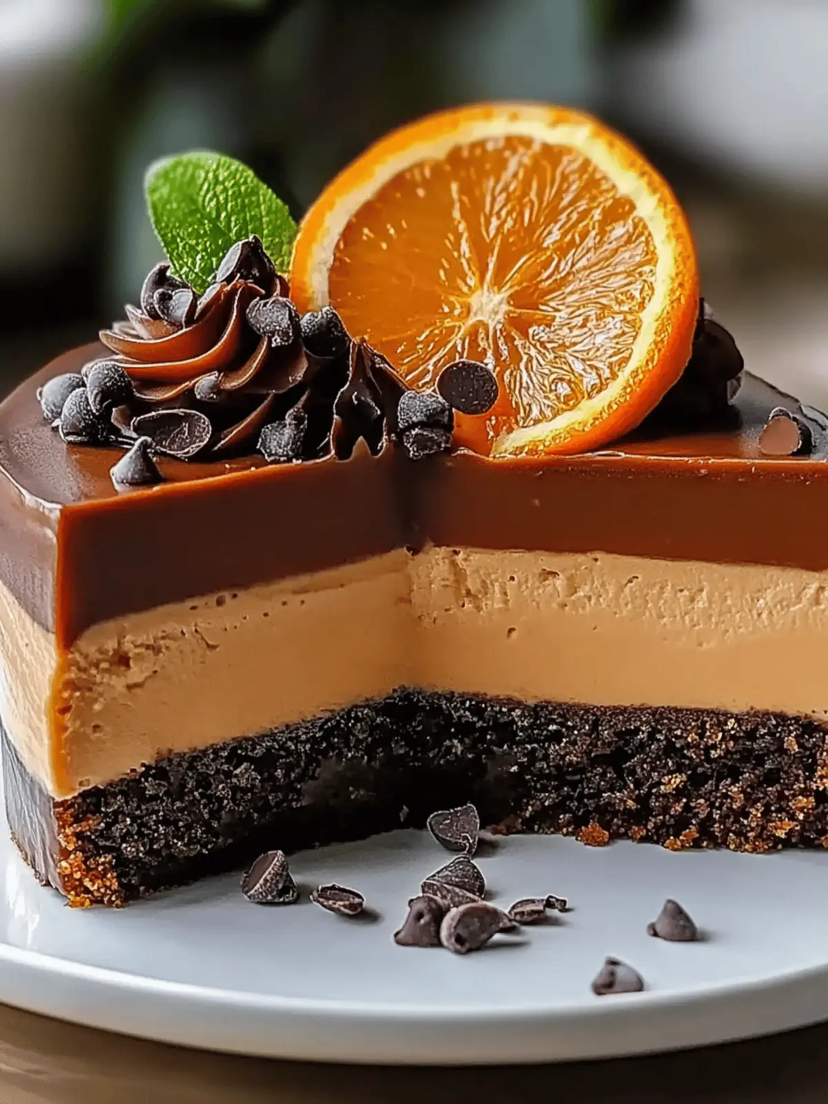 Chocolate Orange Cheesecake