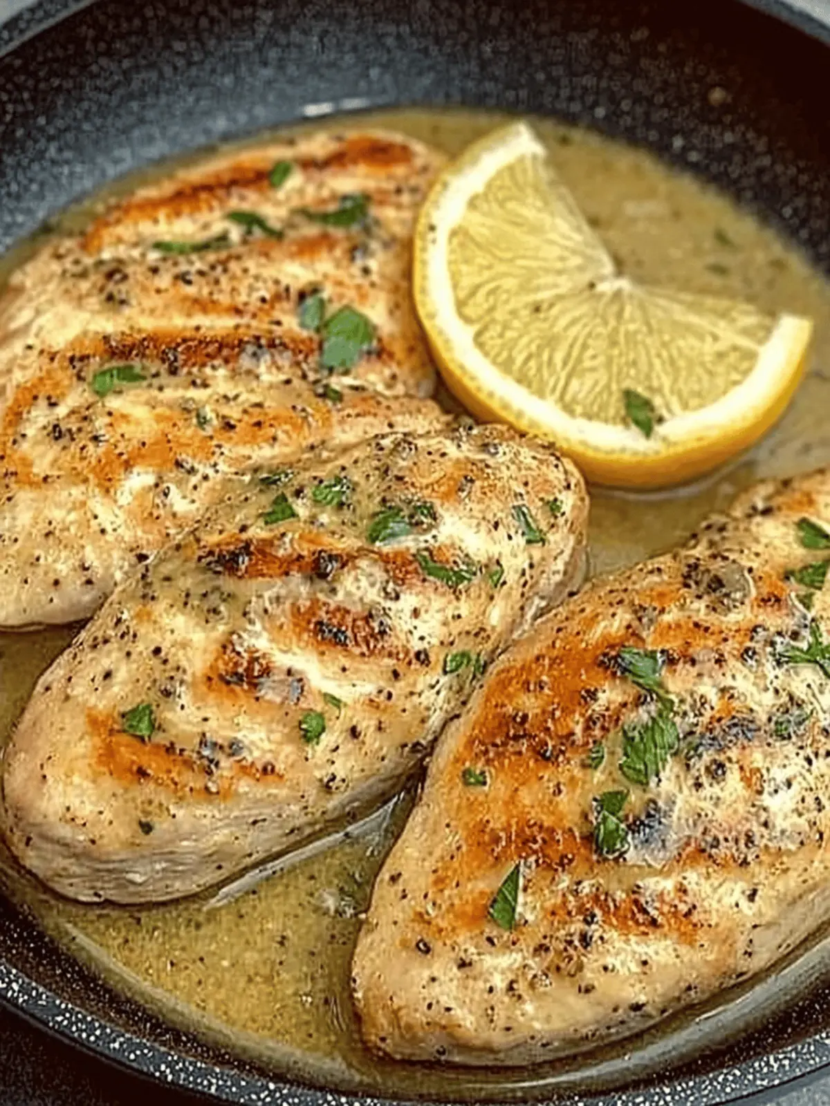 Pan Seared Chicken Breasts with Lemon Mustard Sauce