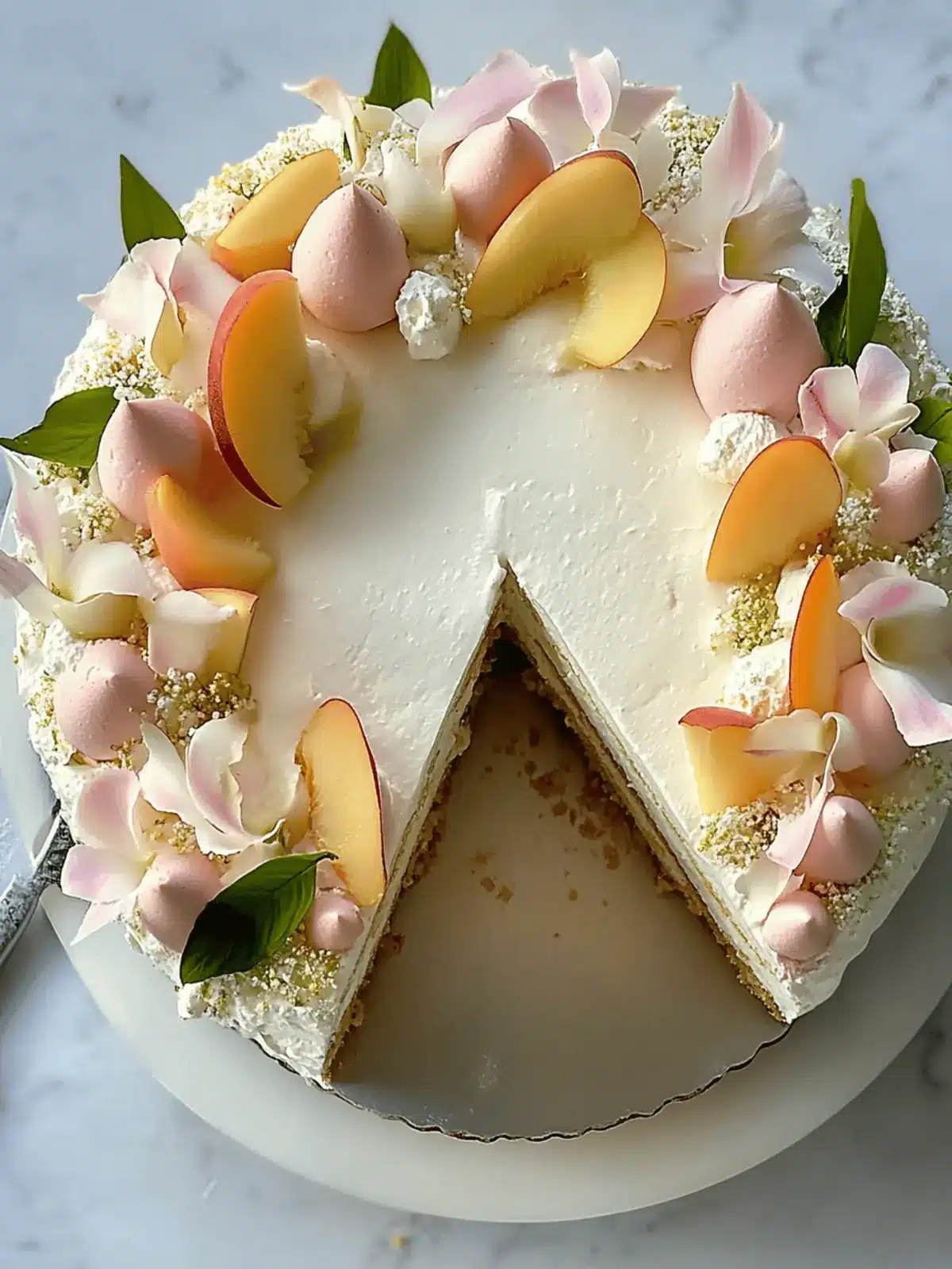Jasmine, Peach & Vanilla Cake