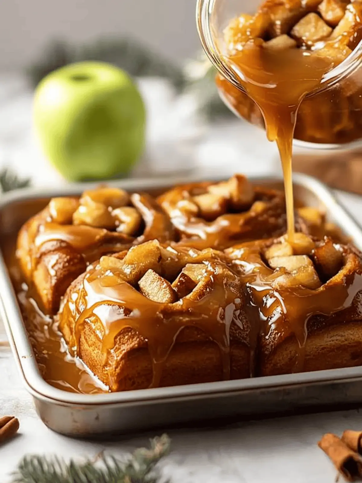 Christmas Apple Cinnamon Rolls with Caramel Glaze Bliss 2 Christmas Apple Cinnamon Rolls with Caramel Glaze