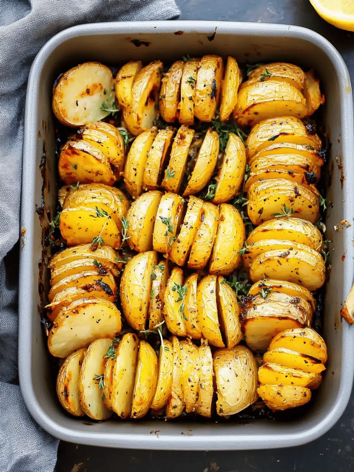 Lemon Herb Roasted Potatoes
