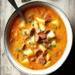 Spanish Potato Soup with Chorizo