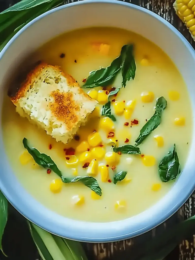 Summer Squash & Corn Soup