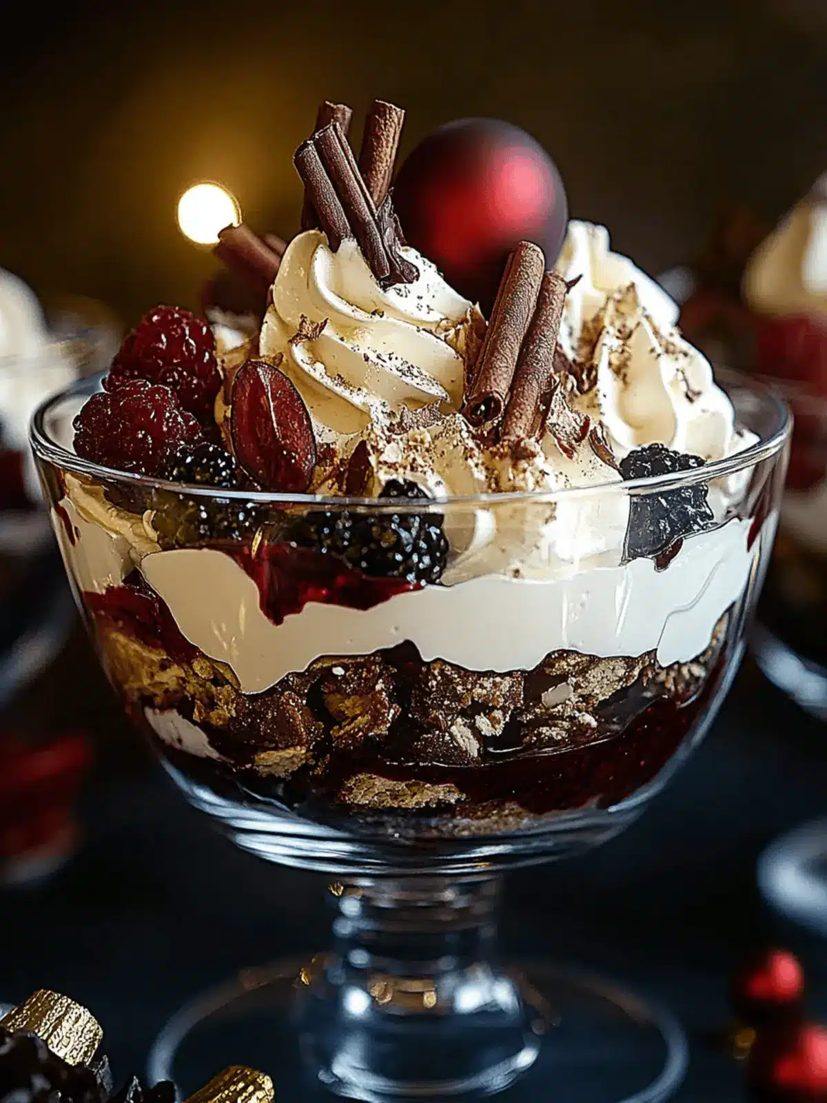 Black Forest Trifle for Christmas