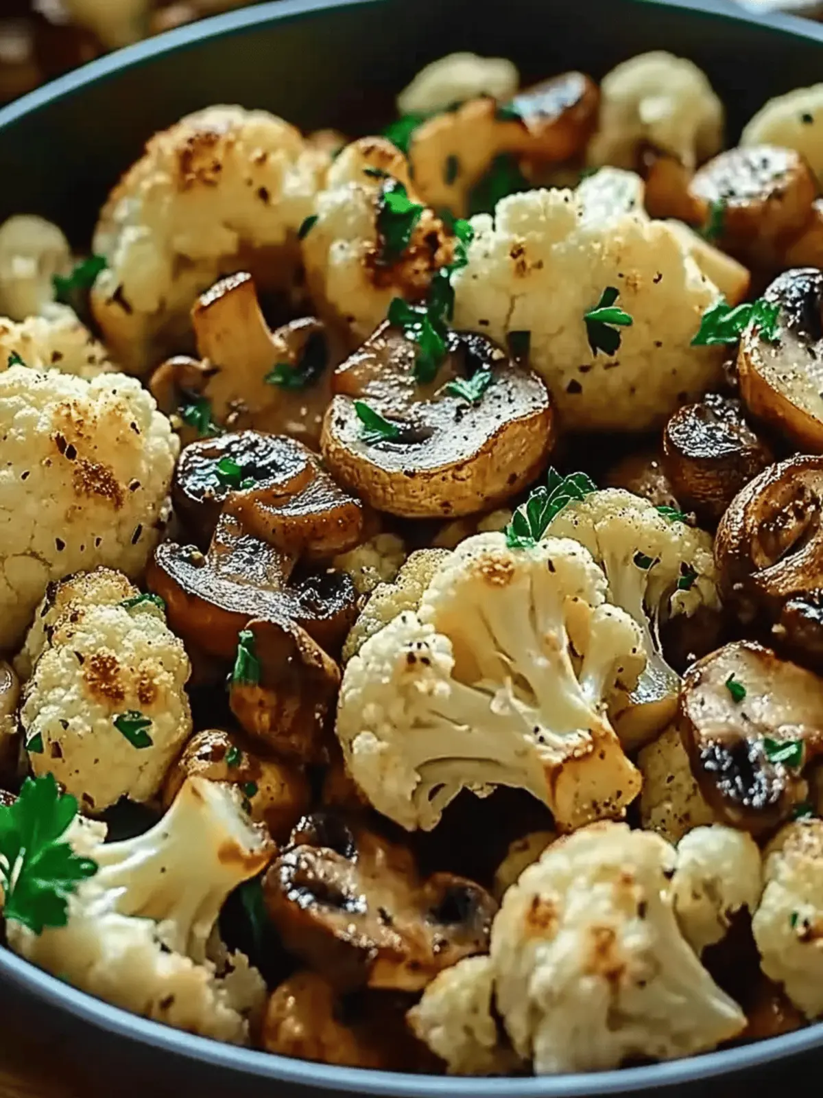 Garlic Cauliflower Mushroom Sauté: Quick, Flavor-Packed Delight 3 Garlic Cauliflower Mushroom